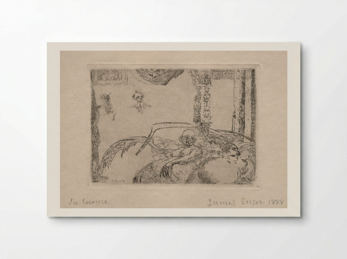 The Seven Deadly Sins: Lust - James Ensor - Poster