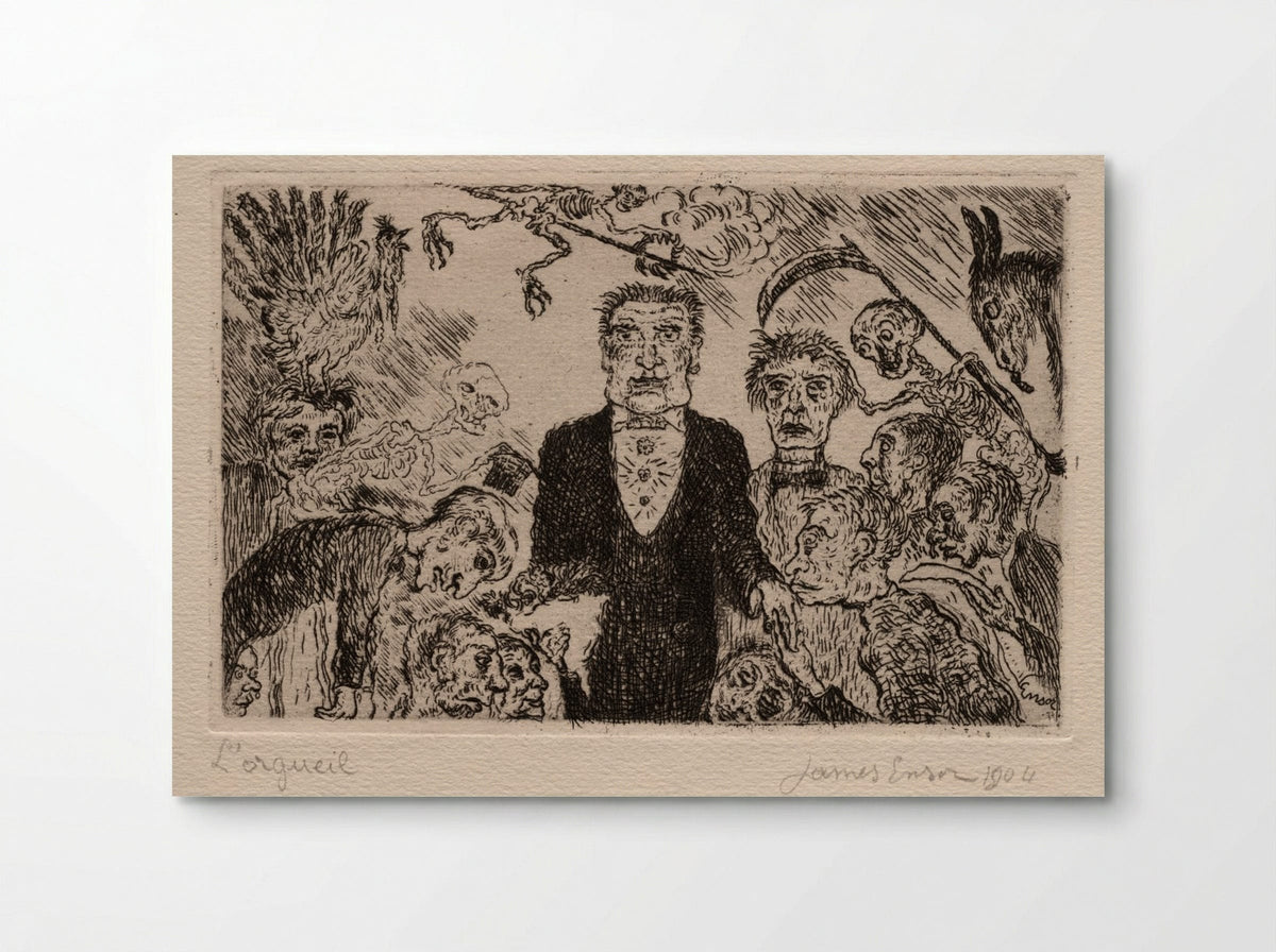 The Seven Deadly Sins: Pride - James Ensor - Poster