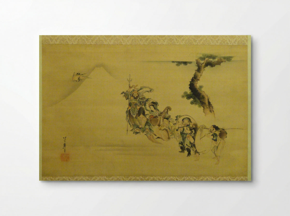 The Seven Gods of Good Fortune - Katsushika Hokusai - Poster