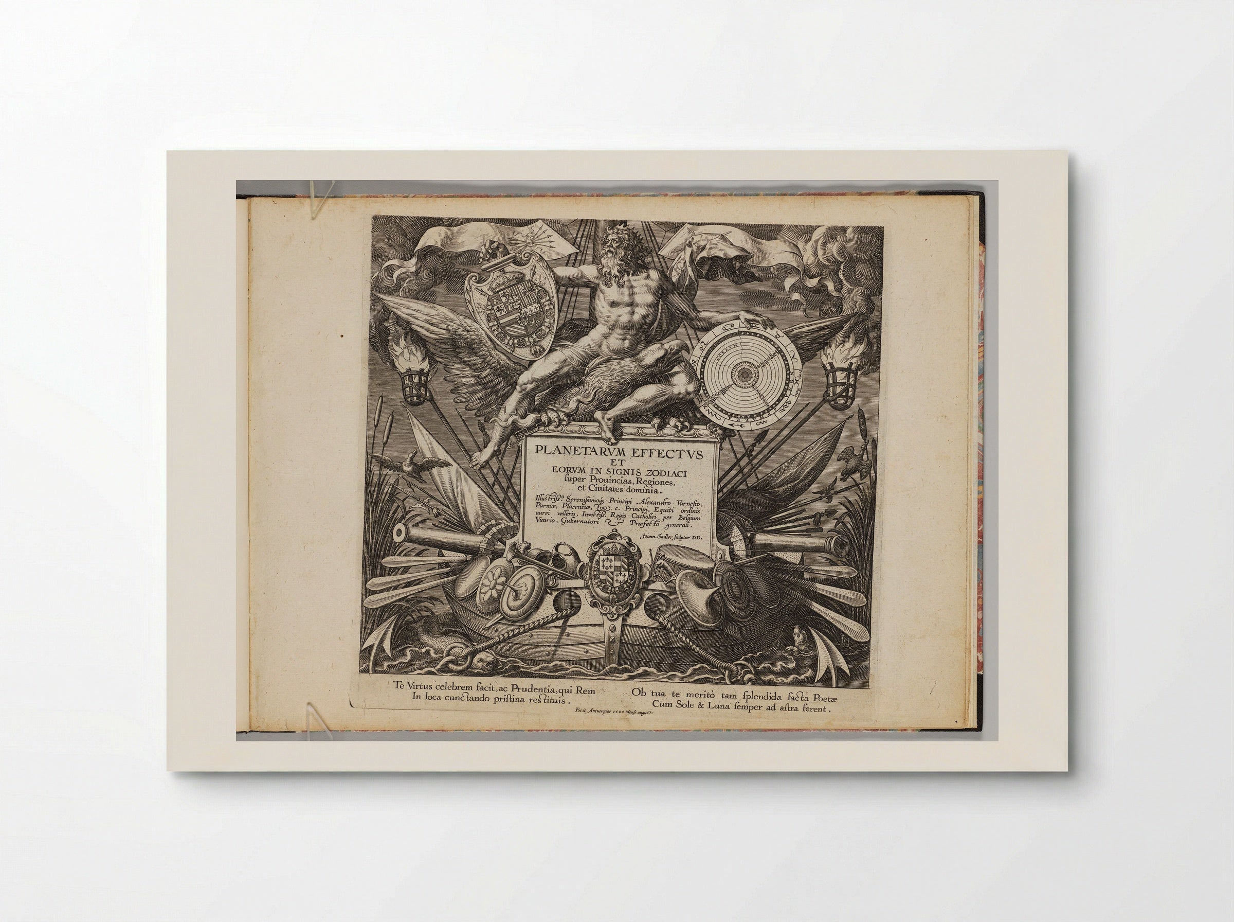 The Seven Planets (Title Page) - Johann Sadeler I - Poster
