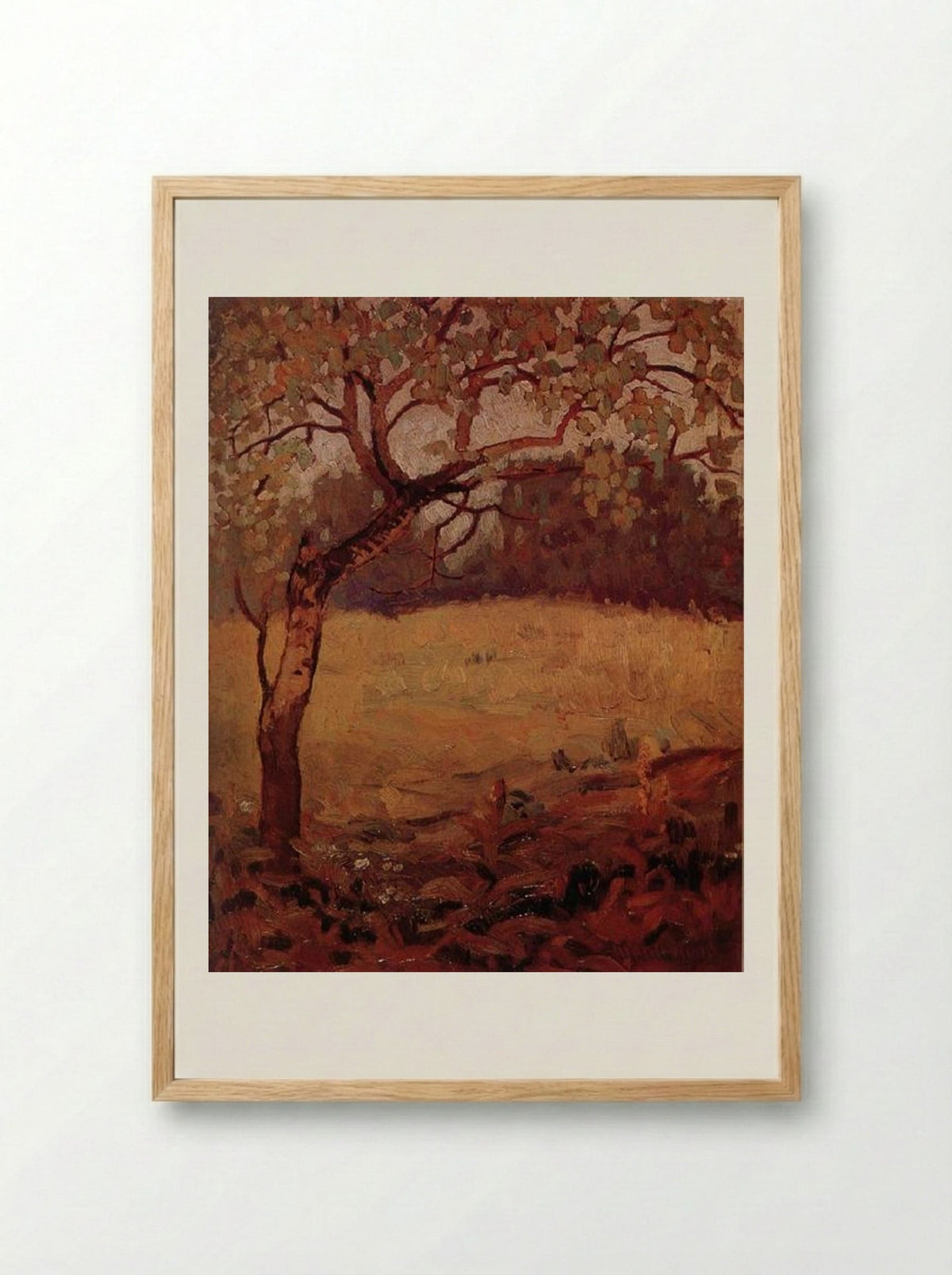 The Shaking Poplar - Grant Wood - Framed Print Wood