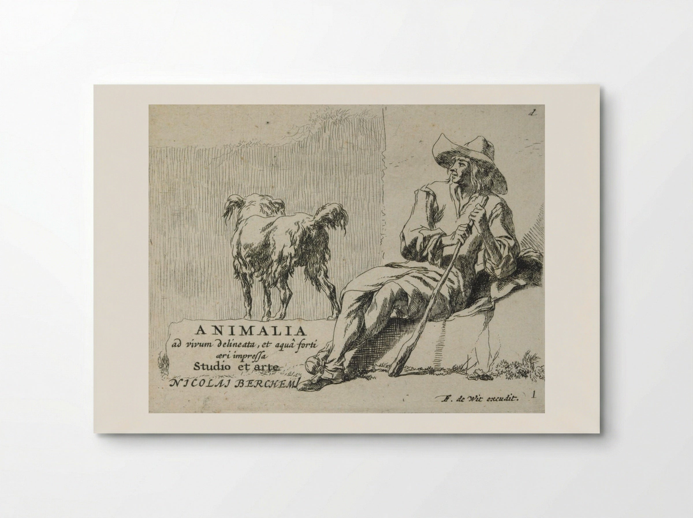 The Shepherd and the Dog - Nicolaes Berchem - Poster