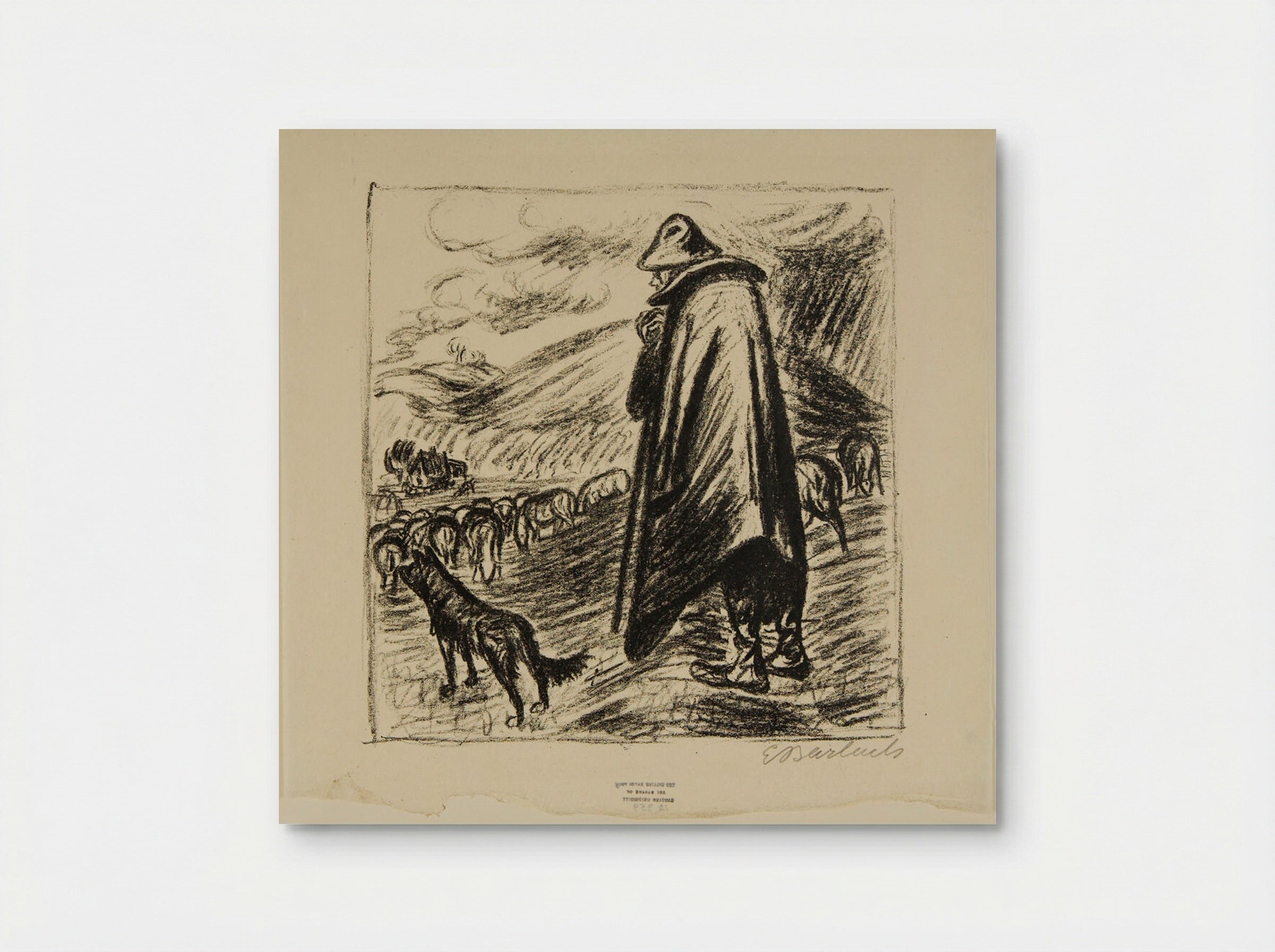 The Shepherd's Lamentation - Ernst Barlach - Poster