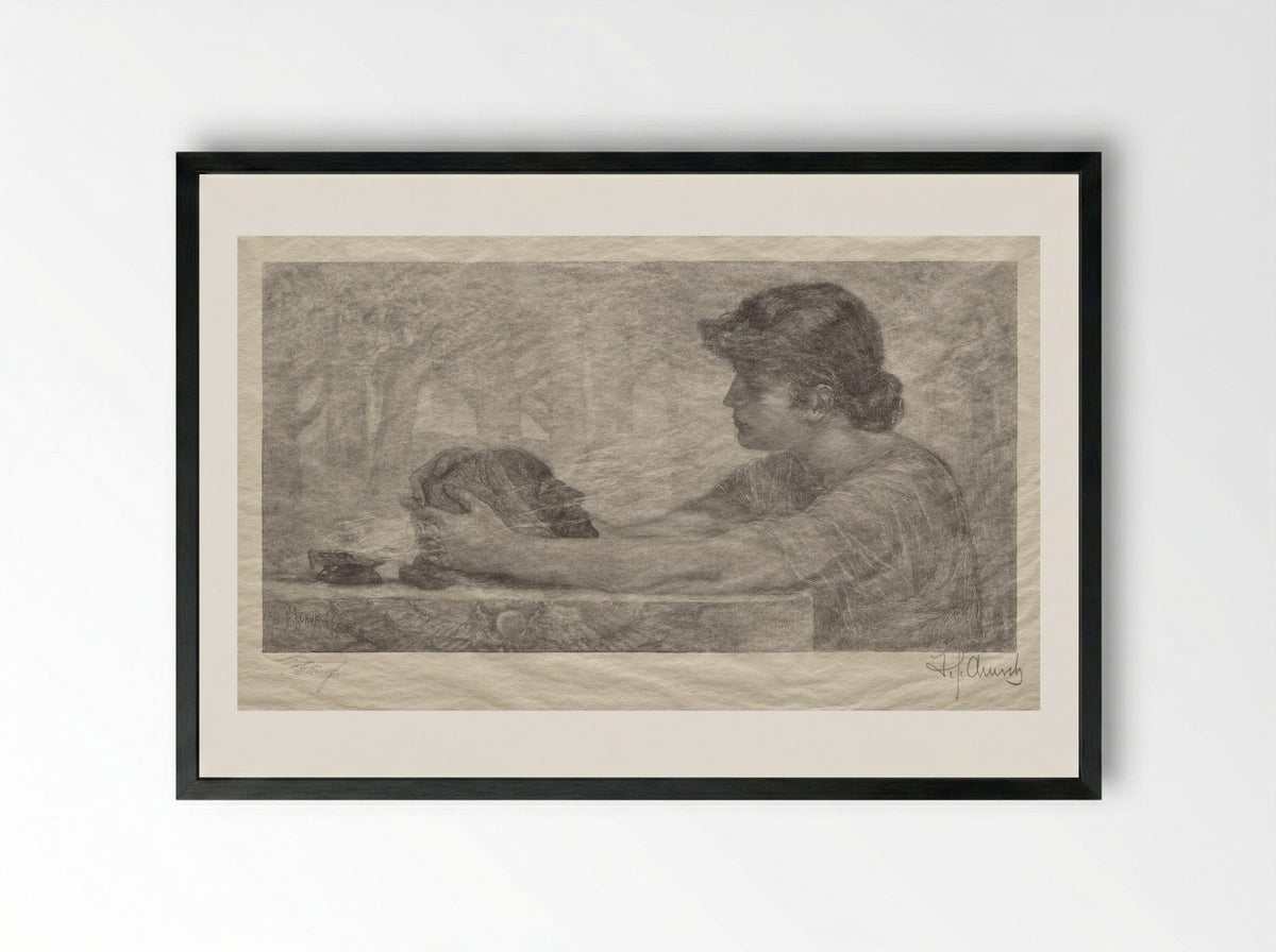 The Sibyl - Francis Scott King - Framed Print Black