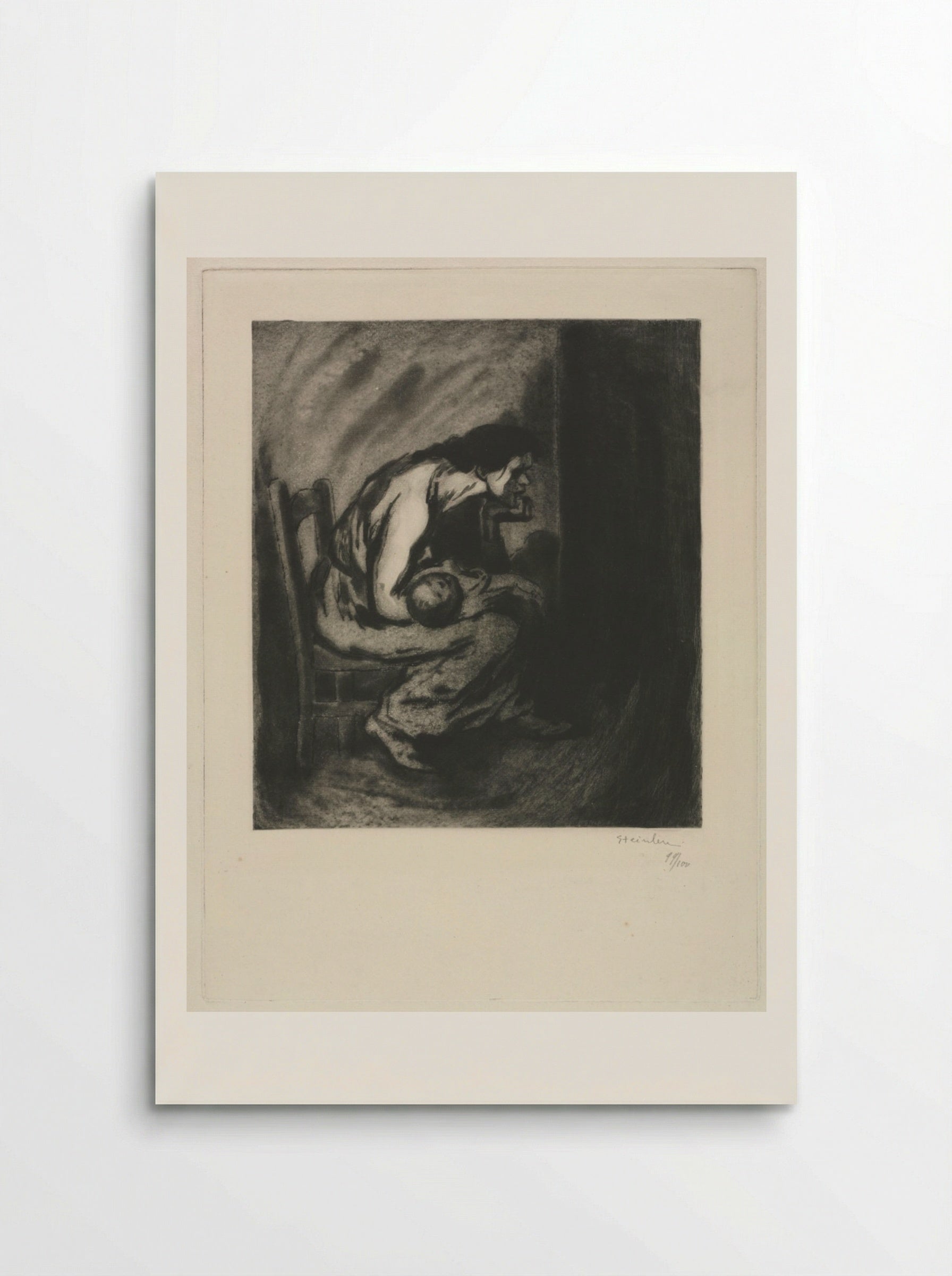 The Sick Child - Théophile Alexandre Steinlen - Poster