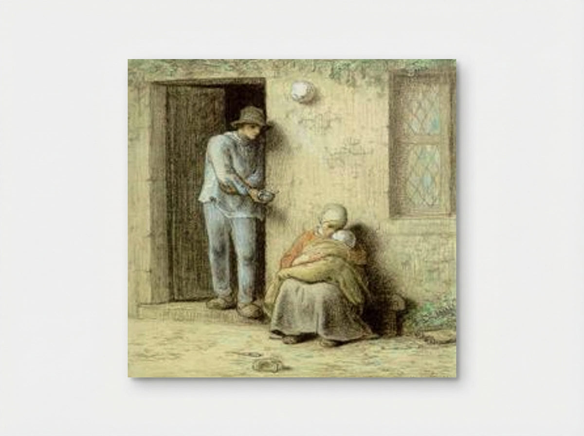 The Sick Child - Jean-Francois Millet - Poster