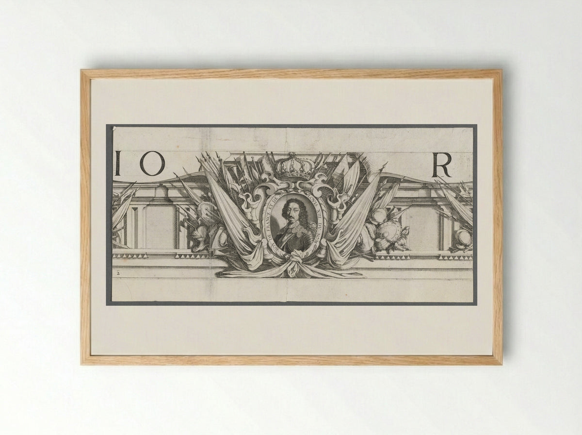 The Siege of La Rochelle: Plate 2 - Michael Lasne - Framed Print Wood