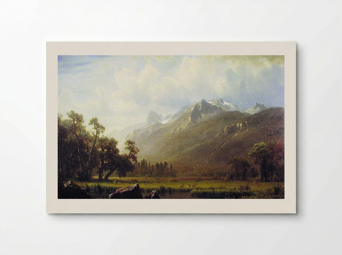 The Sierras near Lake Tahoe - Albert Bierstadt - Poster
