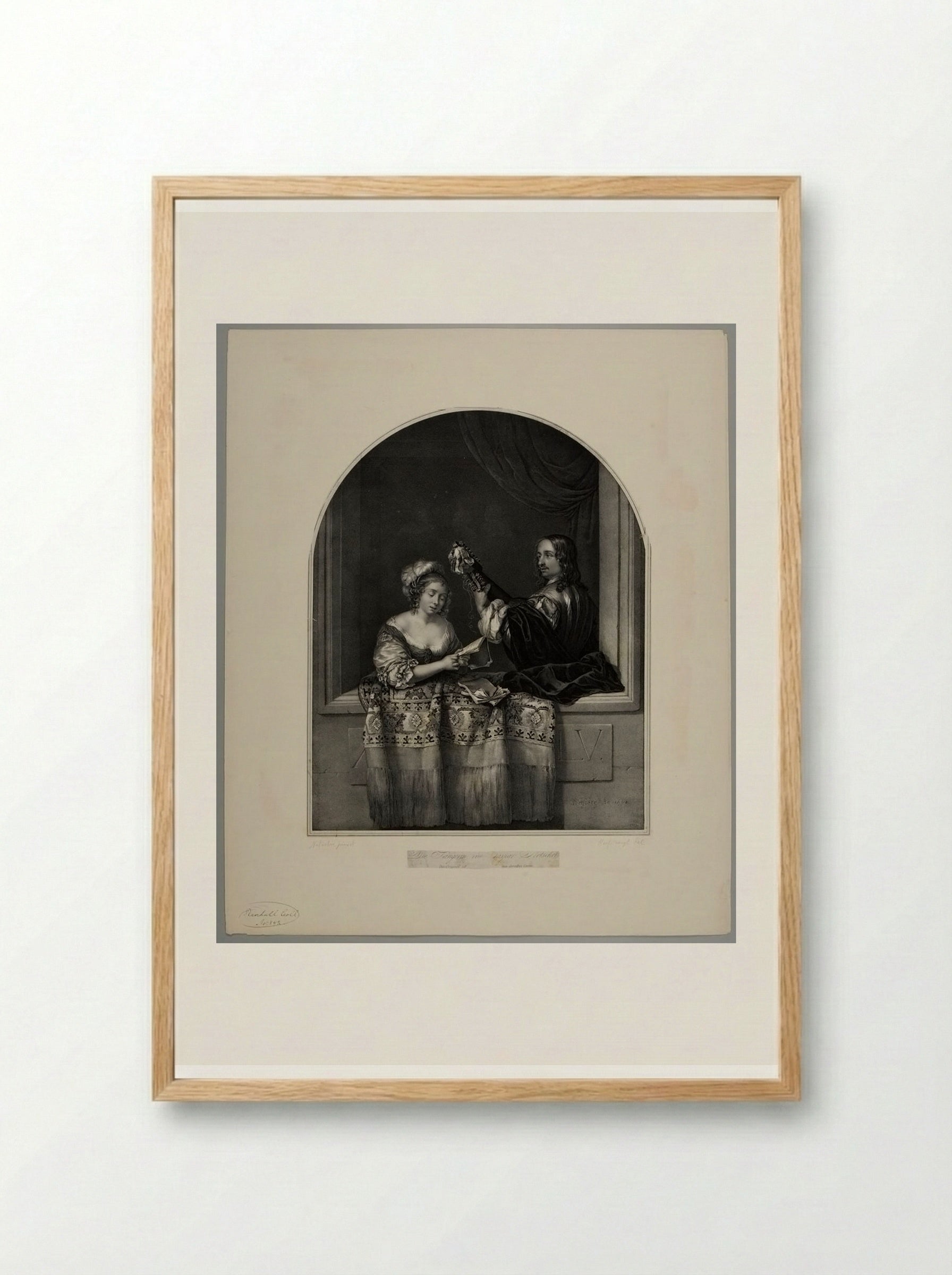 The Singer - Franz Hanfstaengl - Framed Print Wood