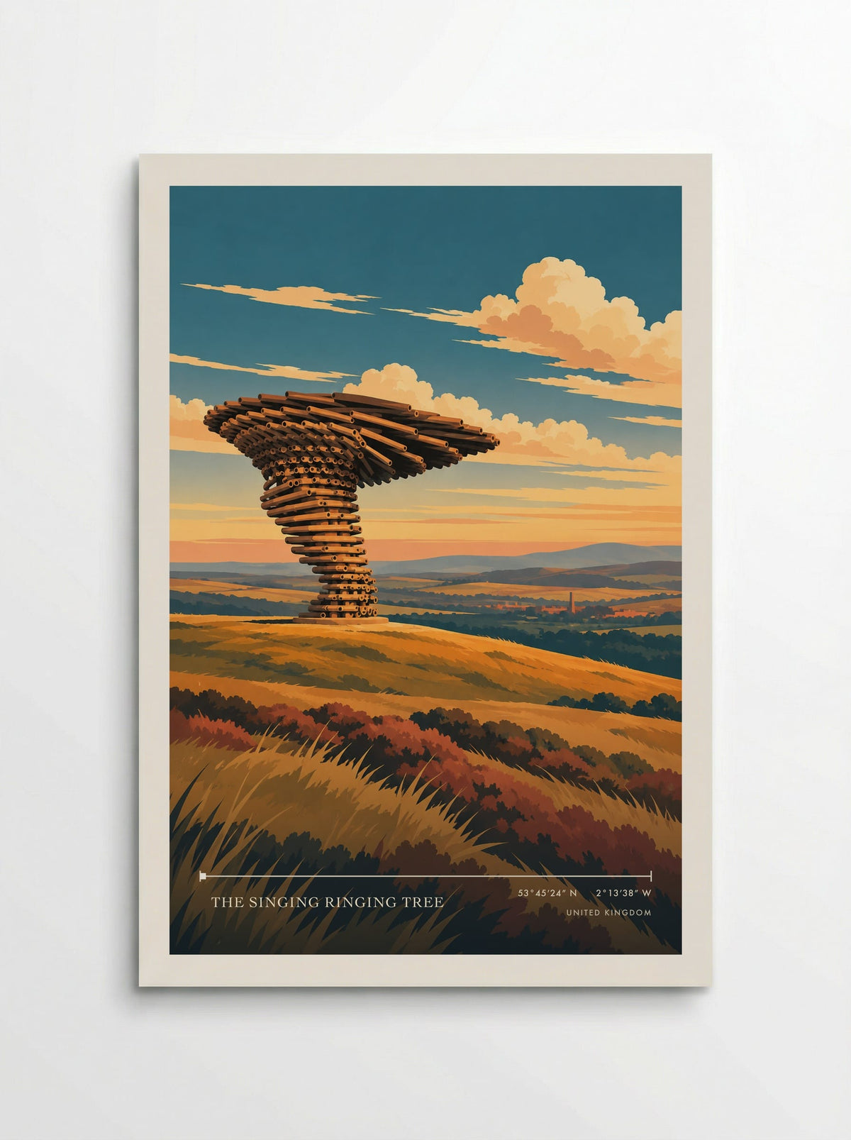 The Singing Ringing Tree | Travel Poster - Poster