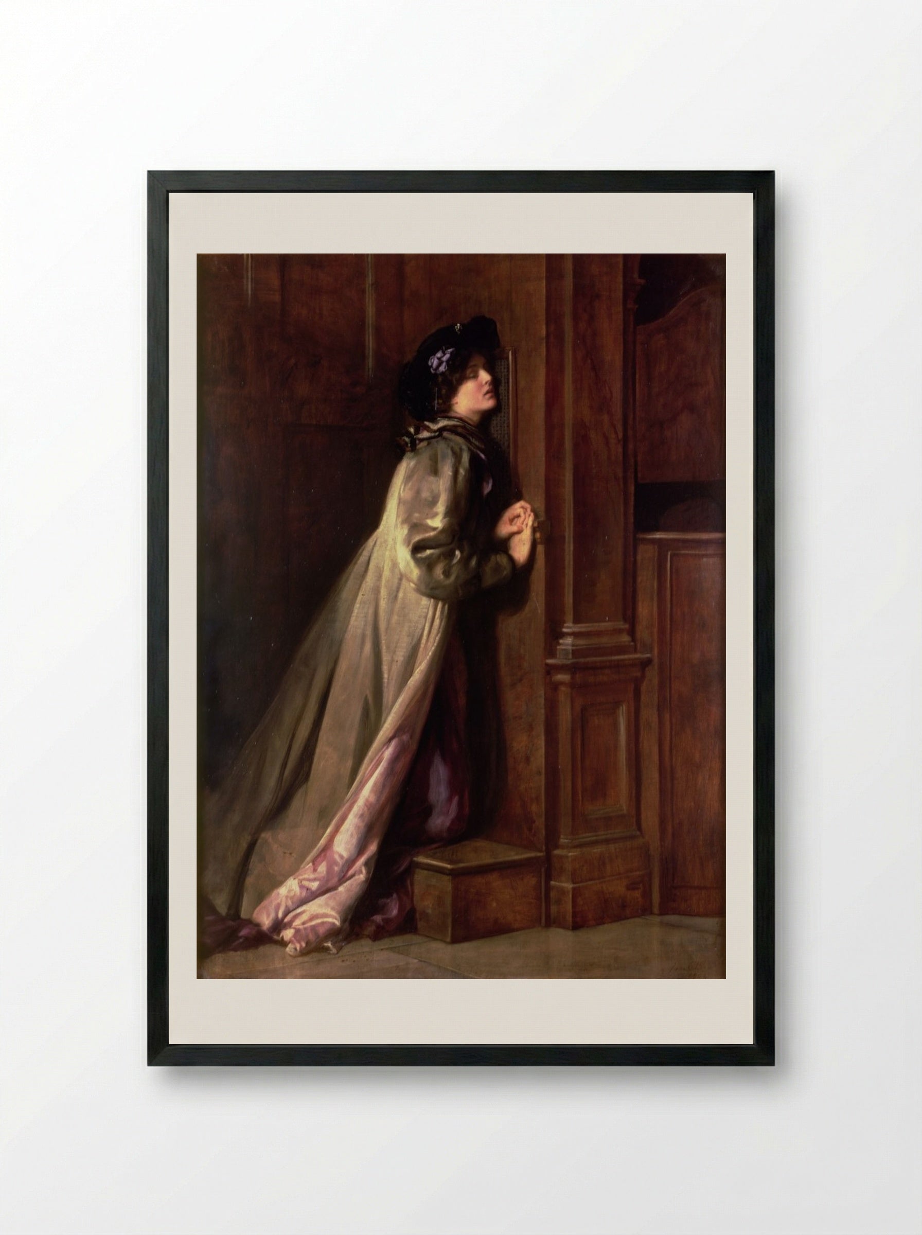 The Sinner - John Collier - Framed Print Black