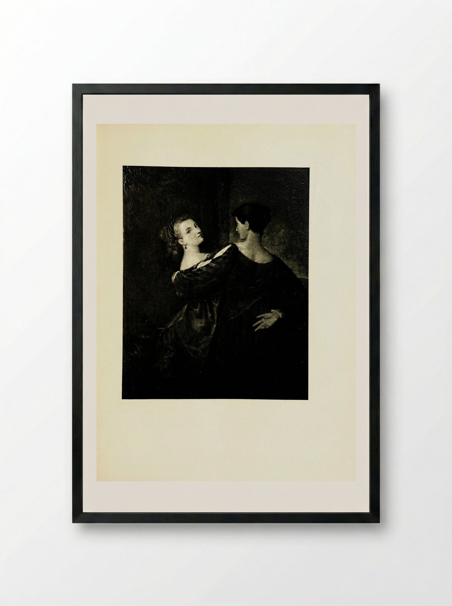 The Sisters - Washington Allston - Framed Print Black