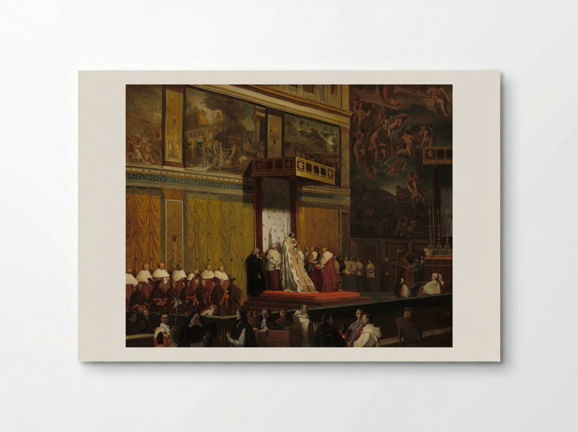 The Sistine Chapel - Jean Auguste Dominique Ingres - Poster