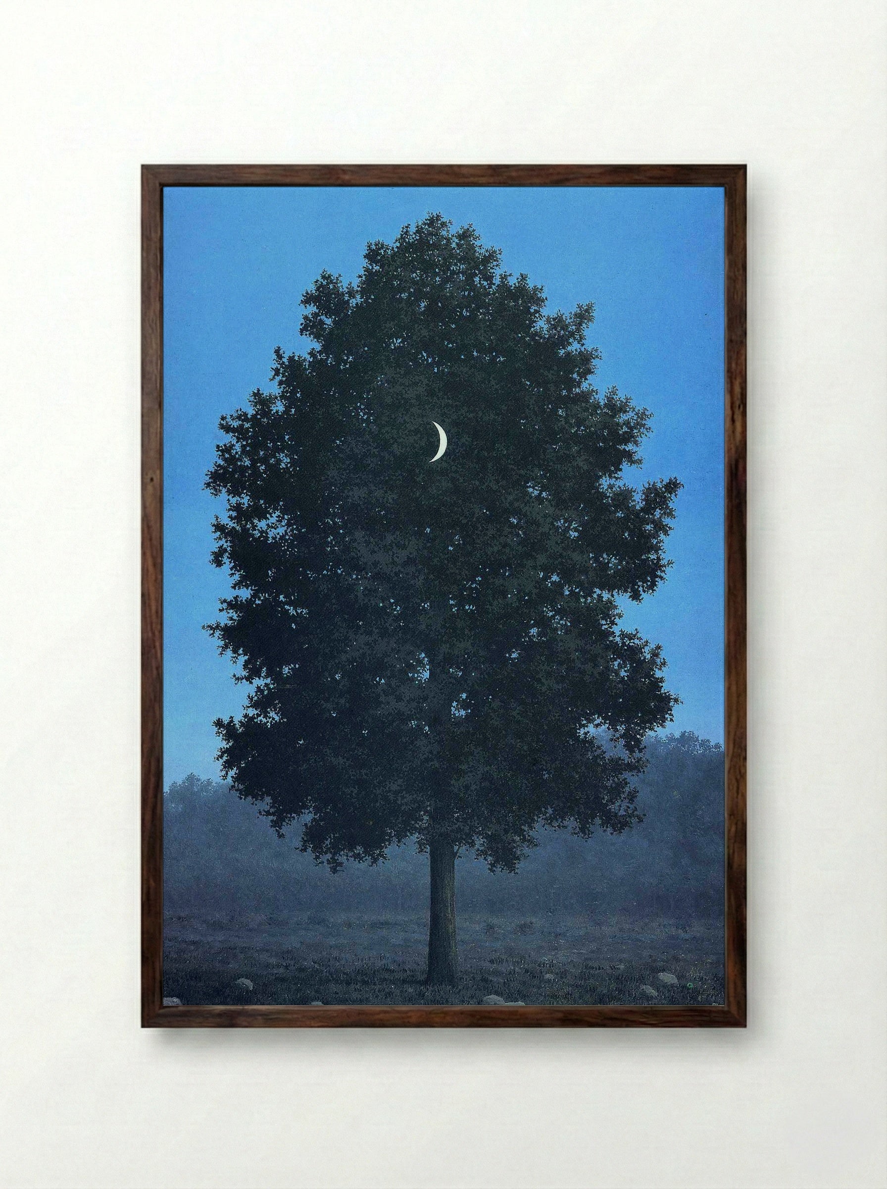 The Sixteenth of September - René Magritte - Framed Print Dark Wood