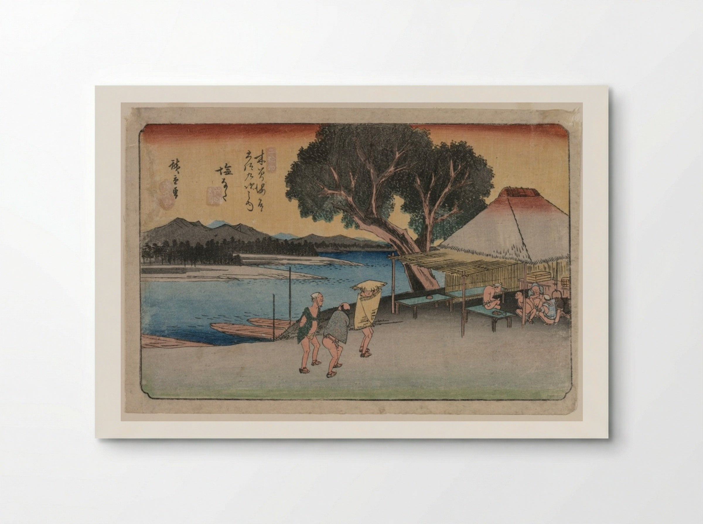The Sixty-Nine Stations of the Kiso Highway: Shionata - Utagawa Hiroshige - Poster