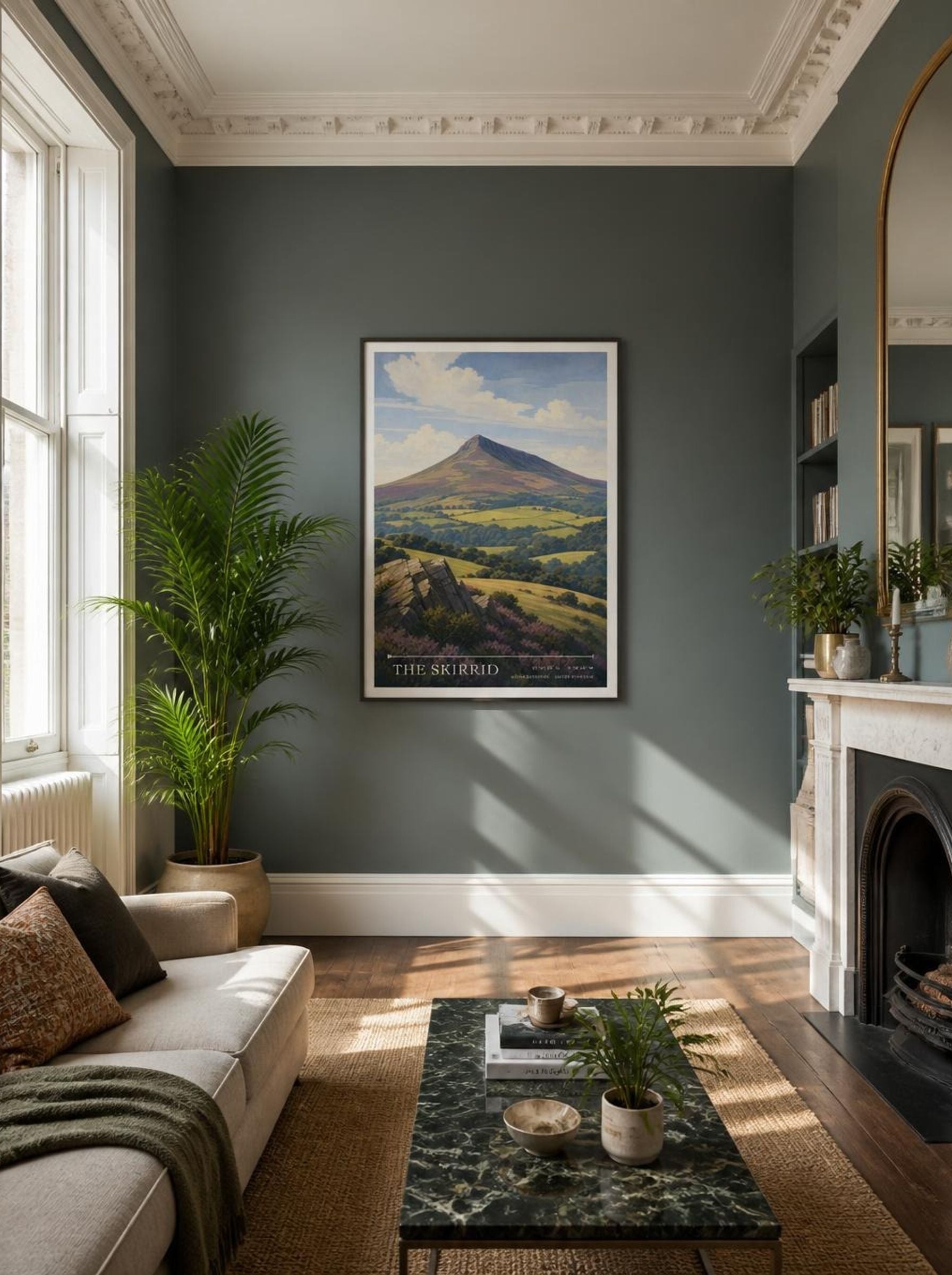 The Skirrid Monmouthshire United Kingdom Travel Poster - Lifestyle