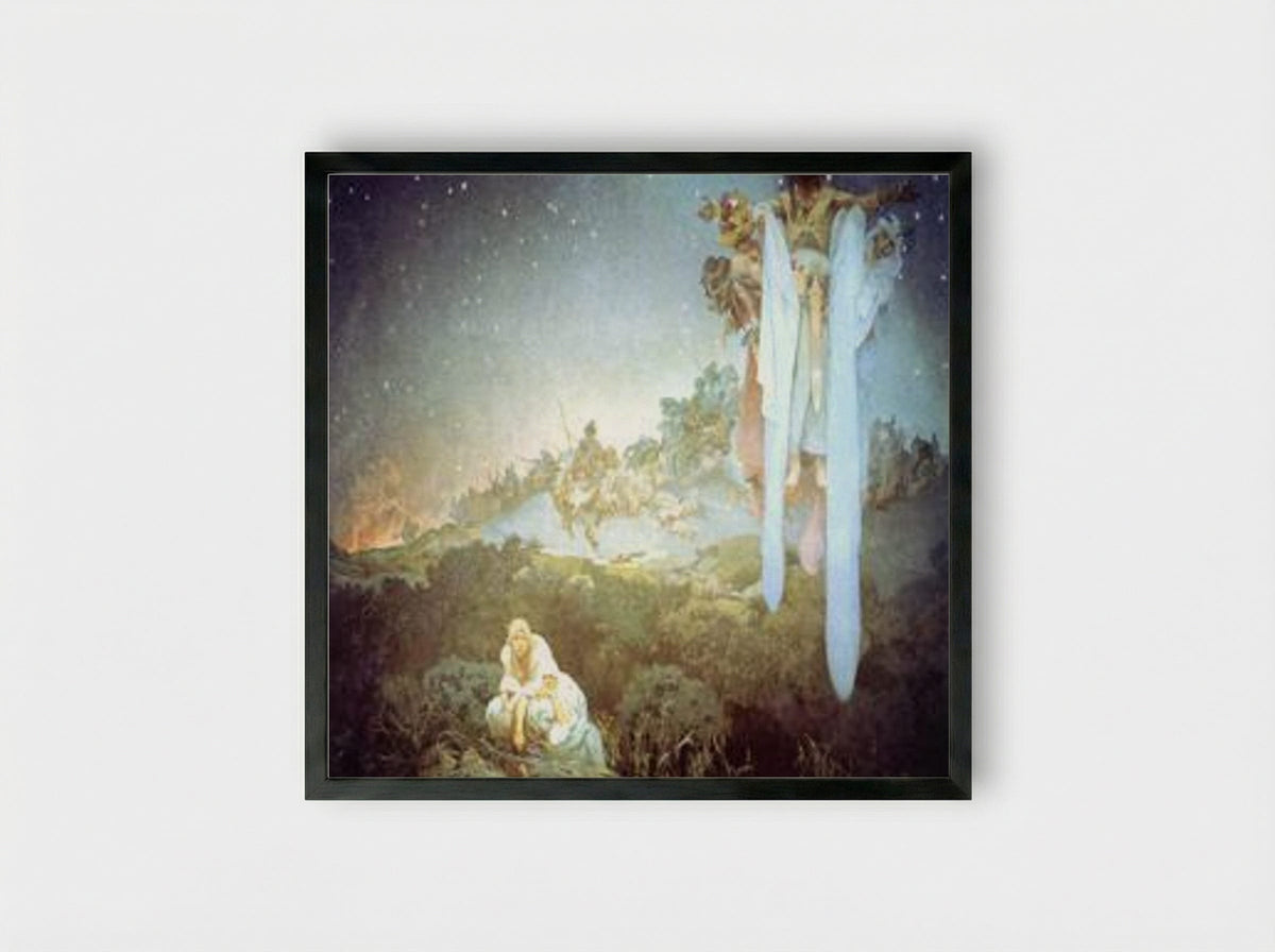 The Slavs in Their Original Homeland - Alphonse Mucha - Framed Print Black