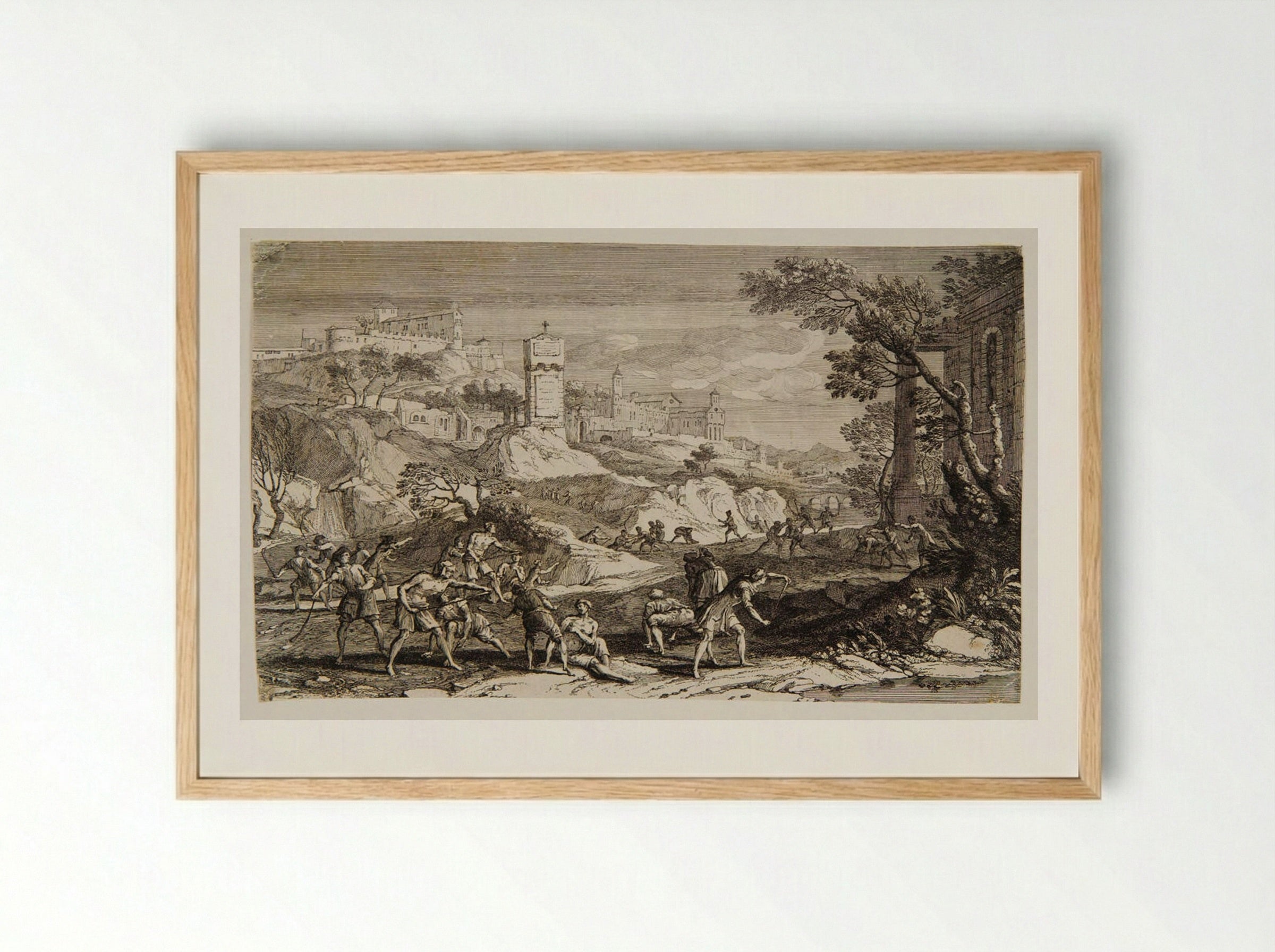 The Slingshot Exercises - Jean Rigaud - Framed Print Wood