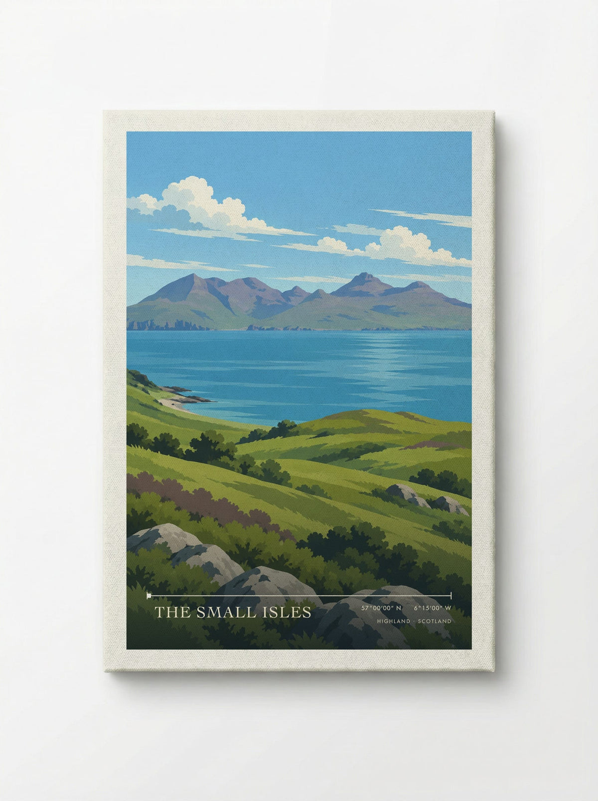 The Small Isles, Highland | Travel Poster - Canvas