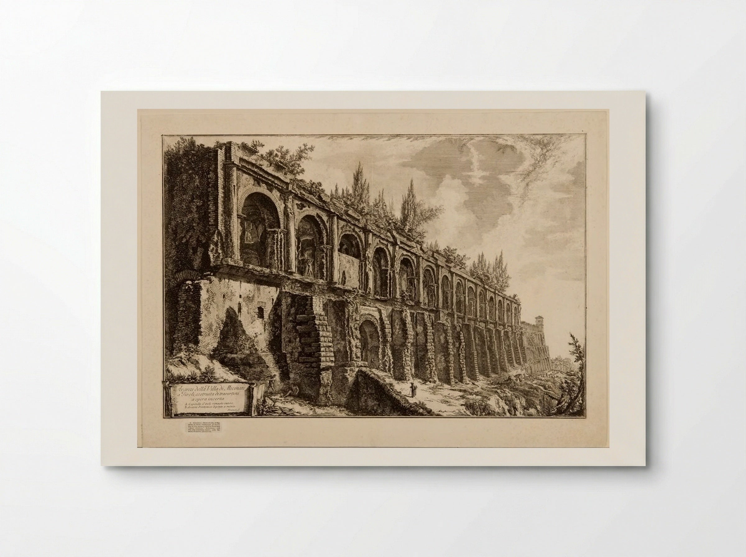 The So-called Villa of Maecenas, Tivoli - Giovanni Battista Piranesi - Poster