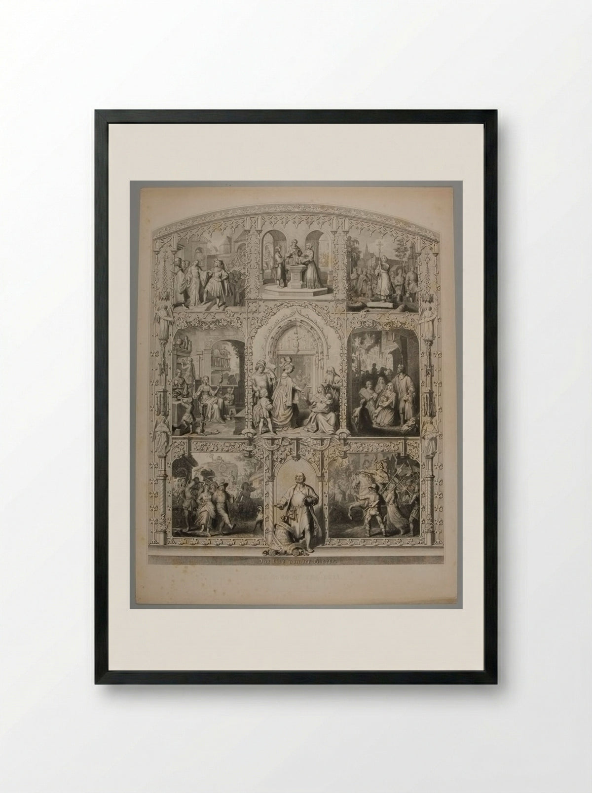 The Song of the Bell - Adrian Schleich - Framed Print Black