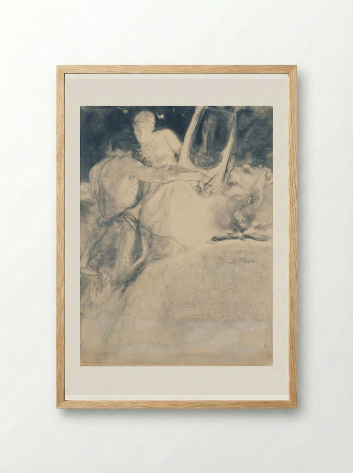The Soul of the Artist - Nikolaos Gyzis - Framed Print Wood