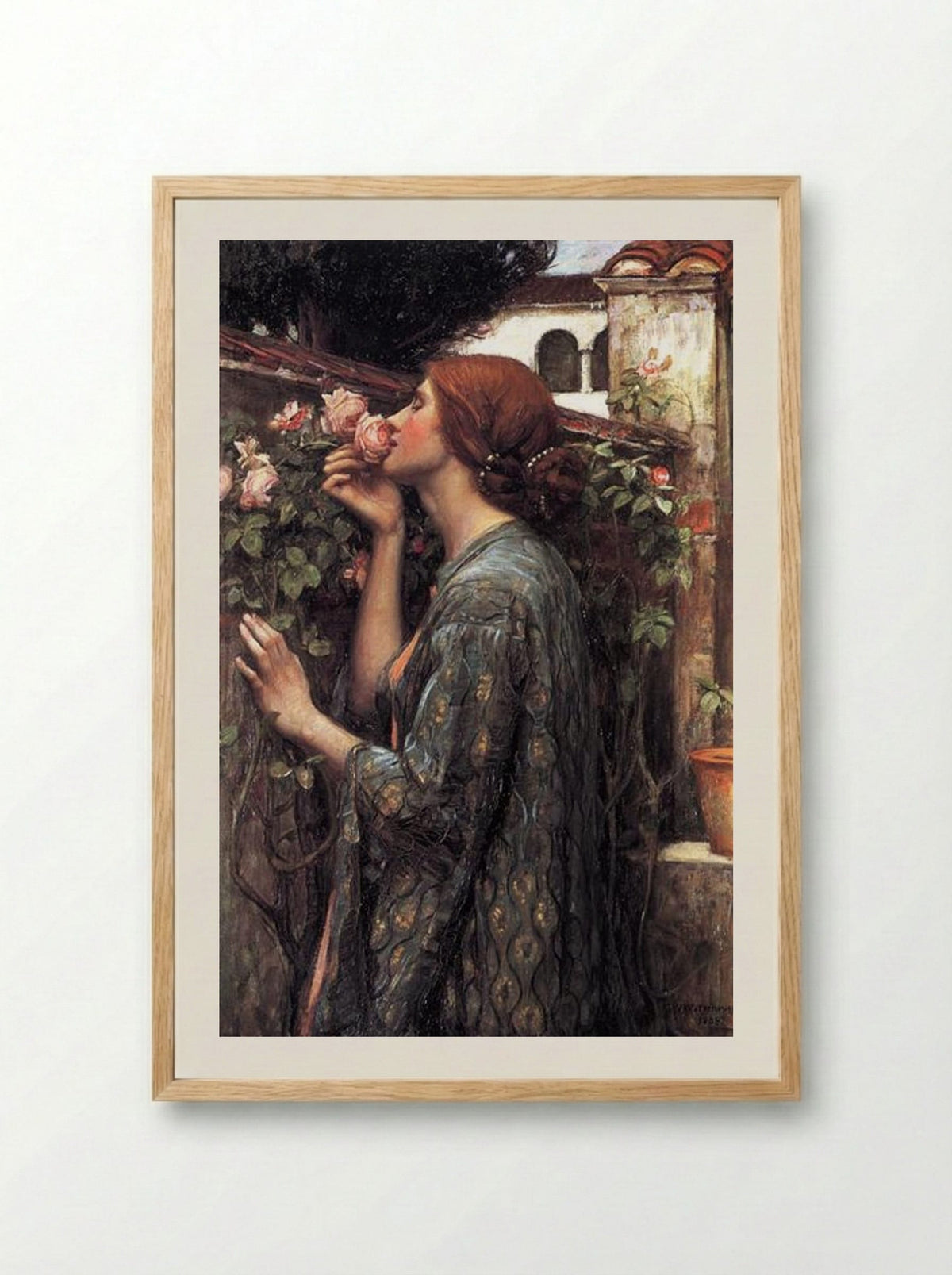 The Soul of the Rose - John William Waterhouse - Framed Print Wood