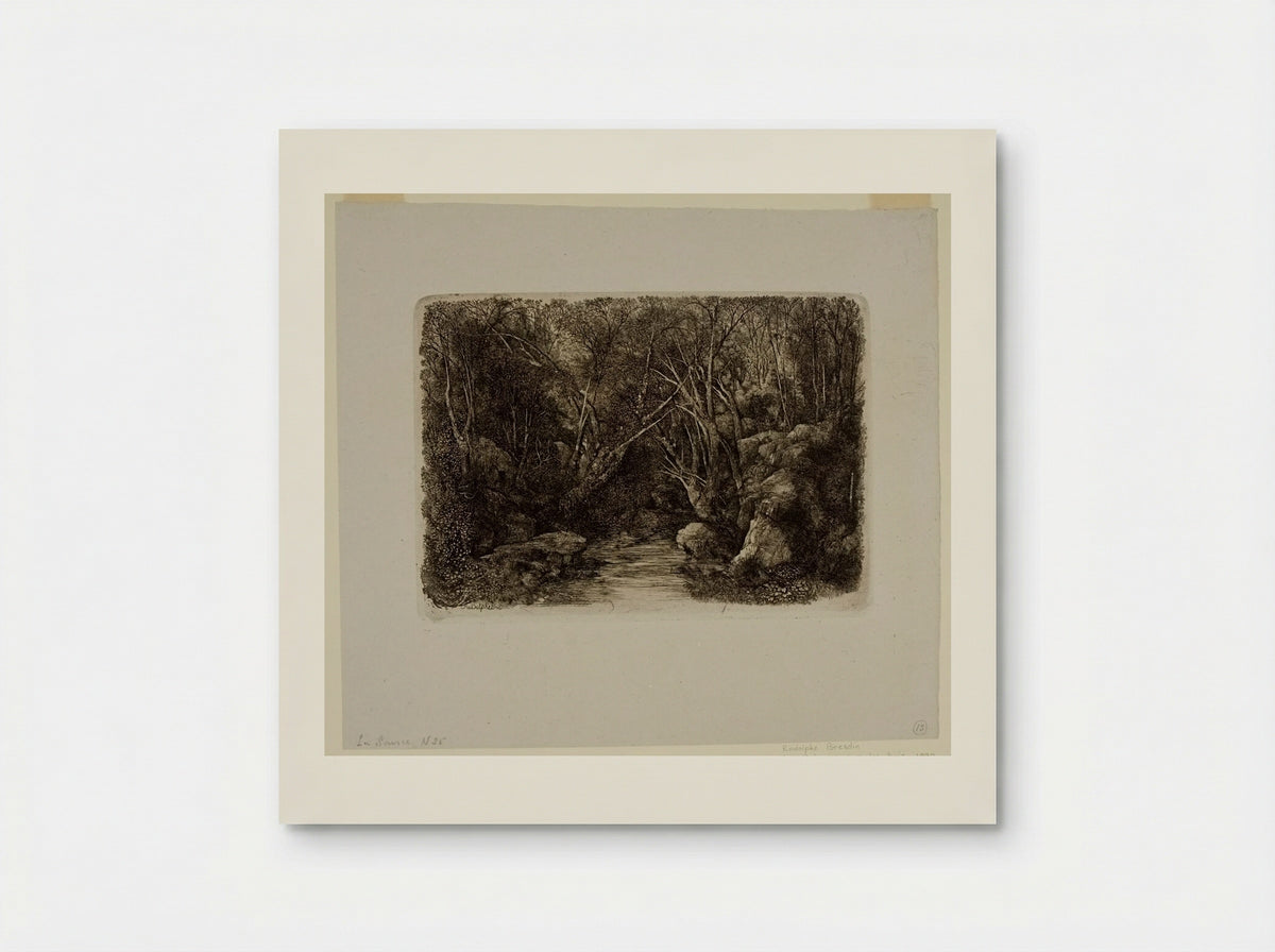 The Source (The Brook in the Forest) - Rodolphe Bresdin - Poster