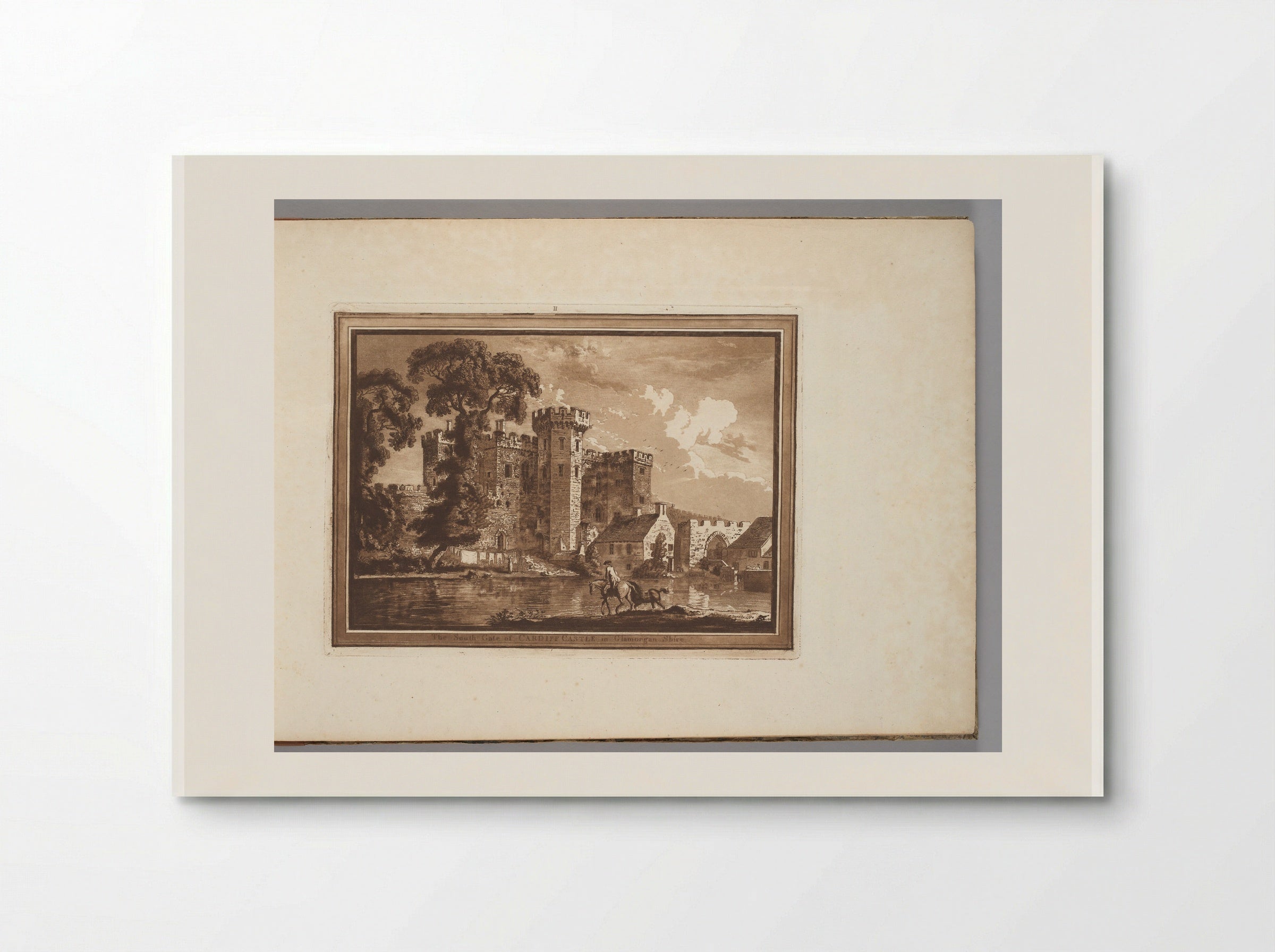 The South Gate of Cardiff Castle in Glamorgan Shire - Paul Sandby - Poster