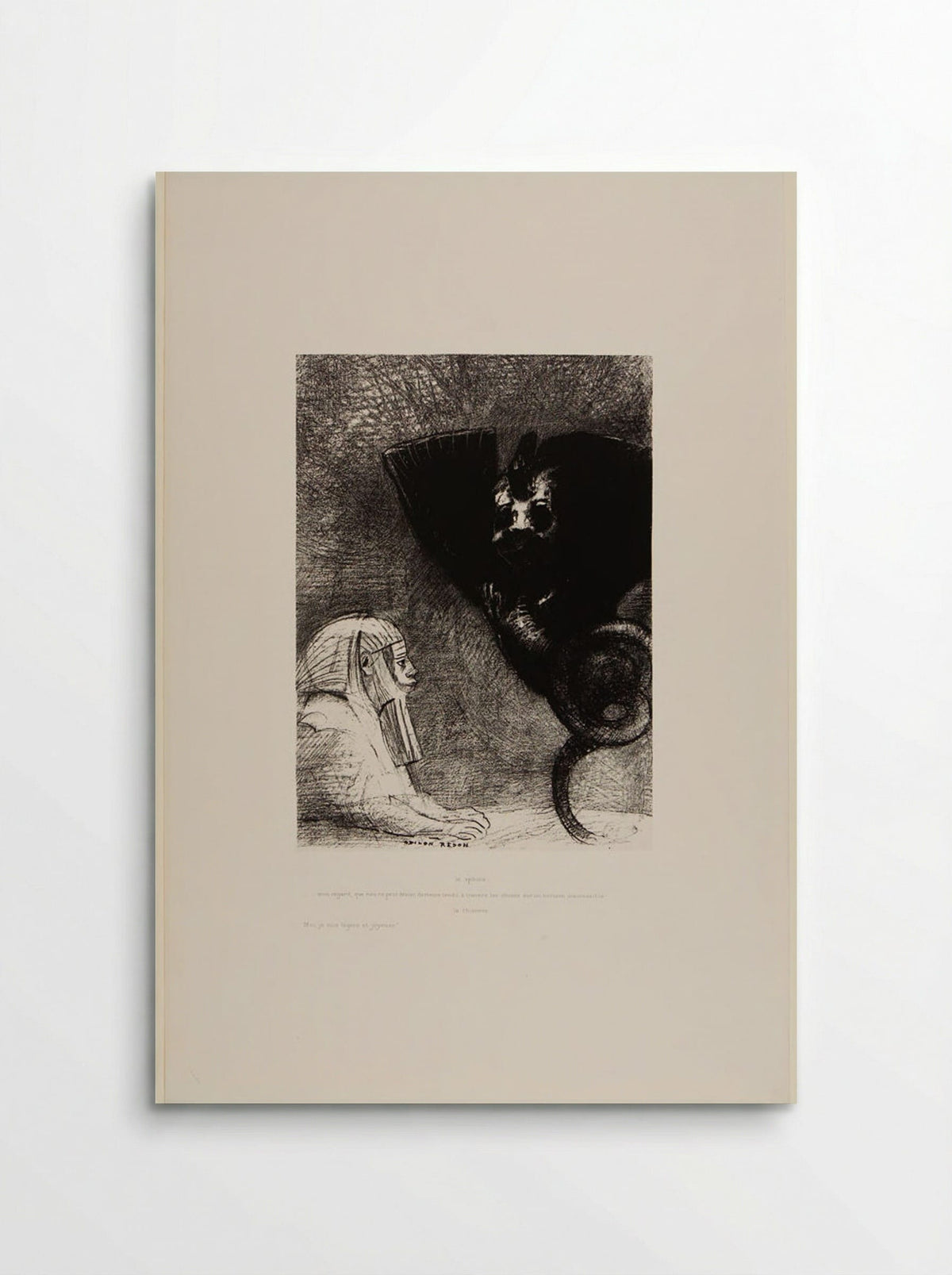 The Sphinx and the Chimera - Odilon Redon - Poster
