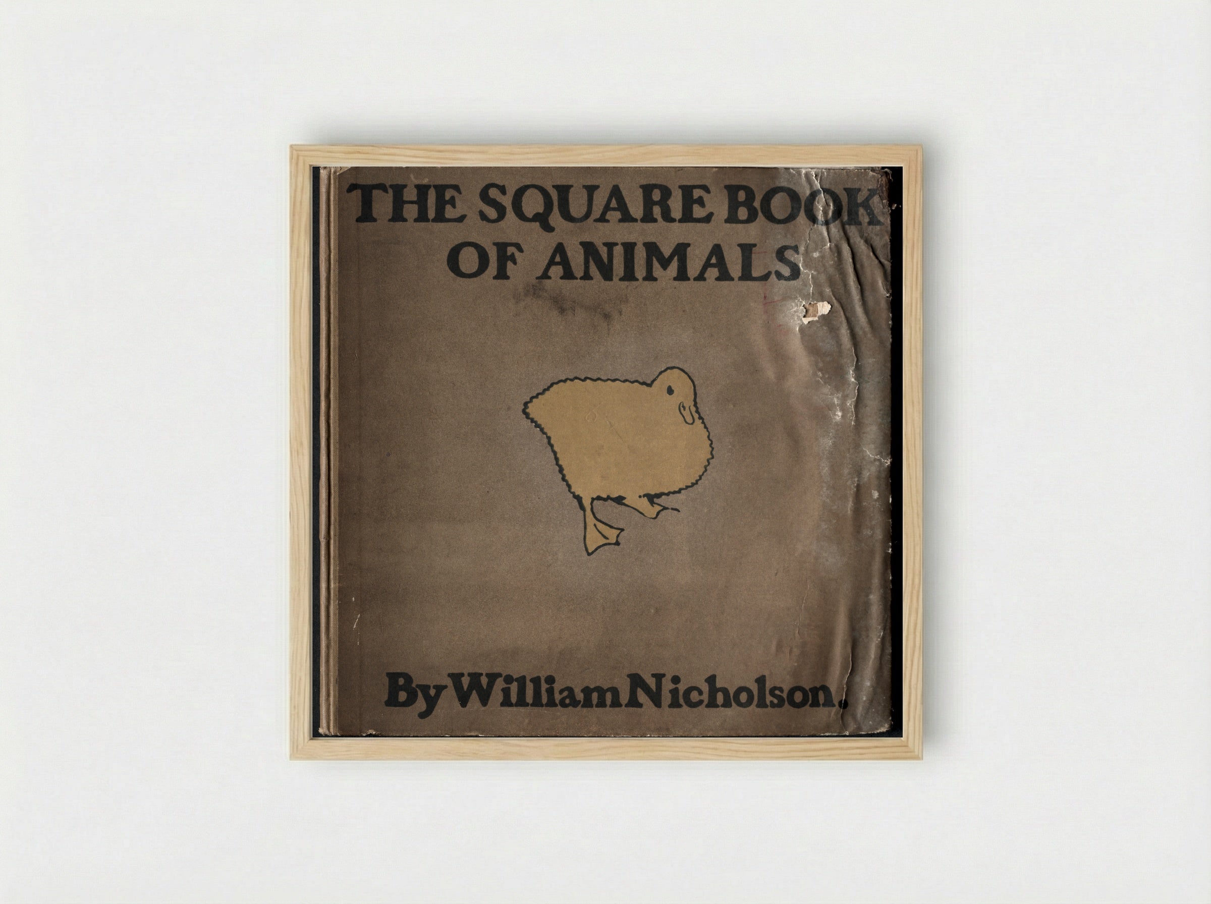 The Square Book of Animals: Cover - William Nicholson - Framed Print Wood
