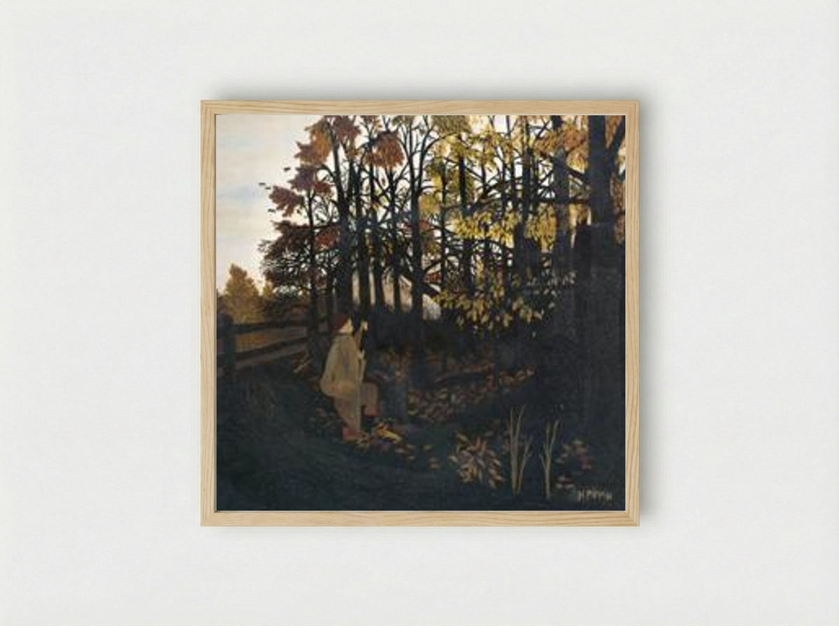 The Squirrel Hunter - Horace Pippin - Framed Print Wood
