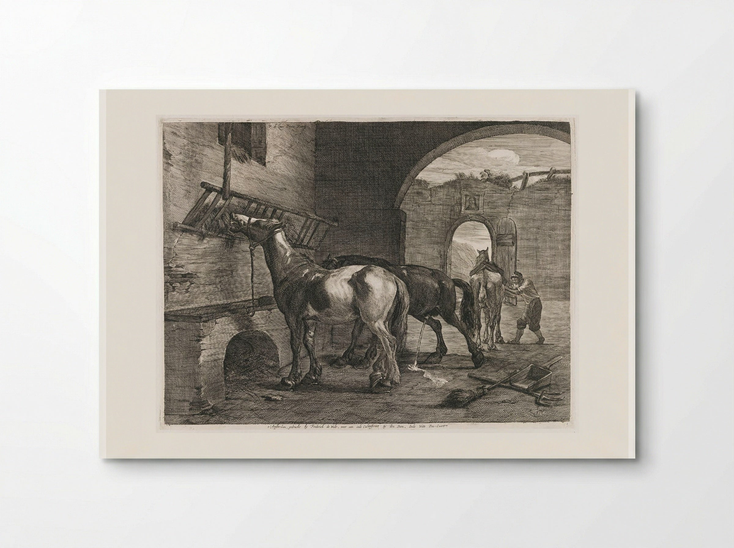 The Stable - Cornelis Visscher - Poster