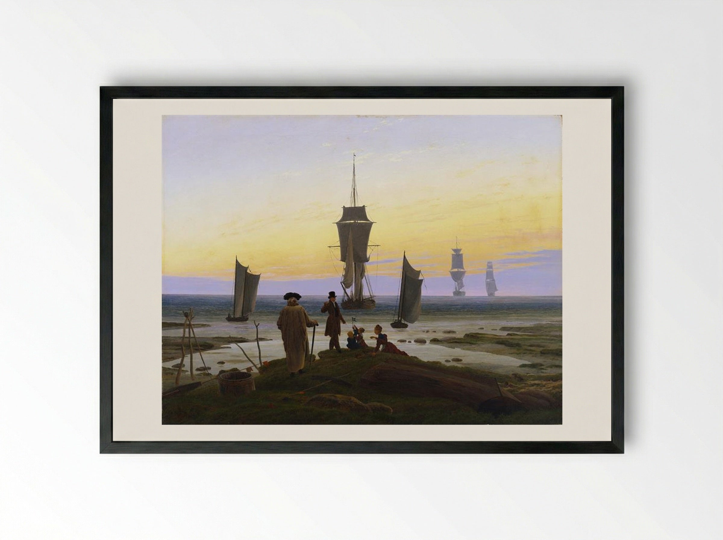 The Stages of Life - Caspar David Friedrich - Framed Print Black
