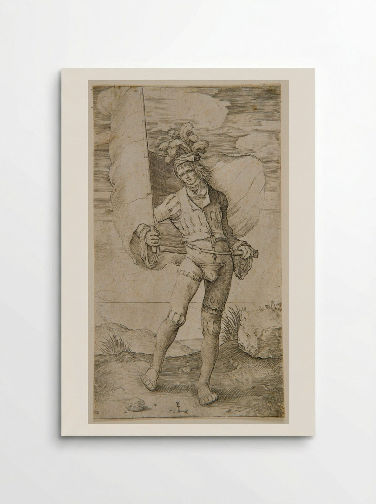 The Standard Bearer - Lucas van Leyden - Poster