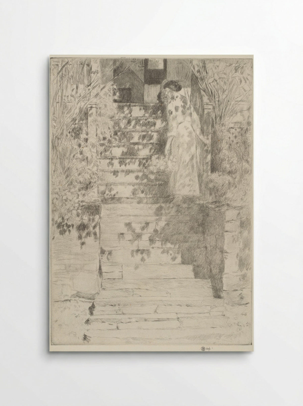 The Steps - Childe Hassam - Poster