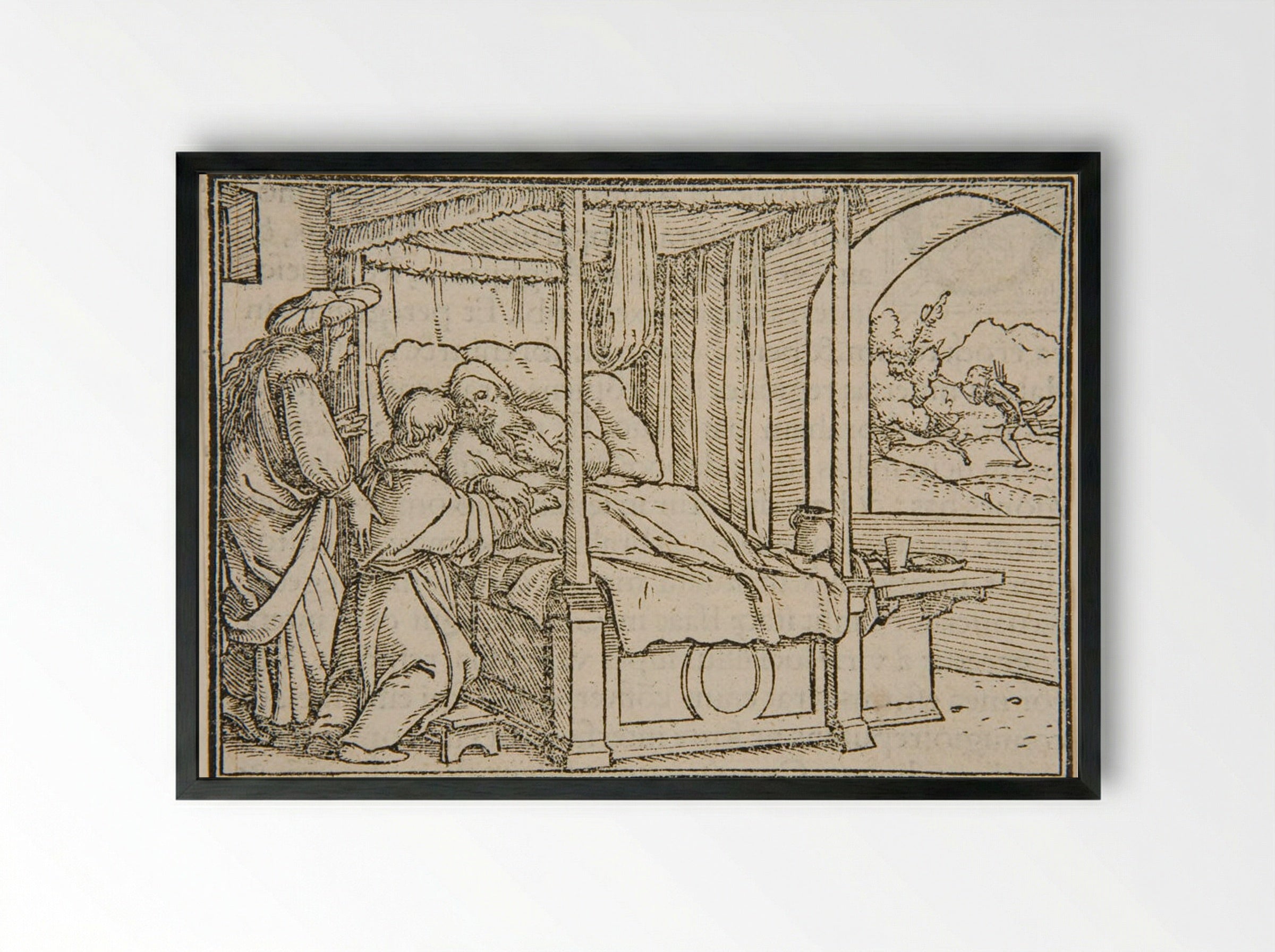 The Stolen Blessing - Hans Holbein the Younger - Framed Print Black