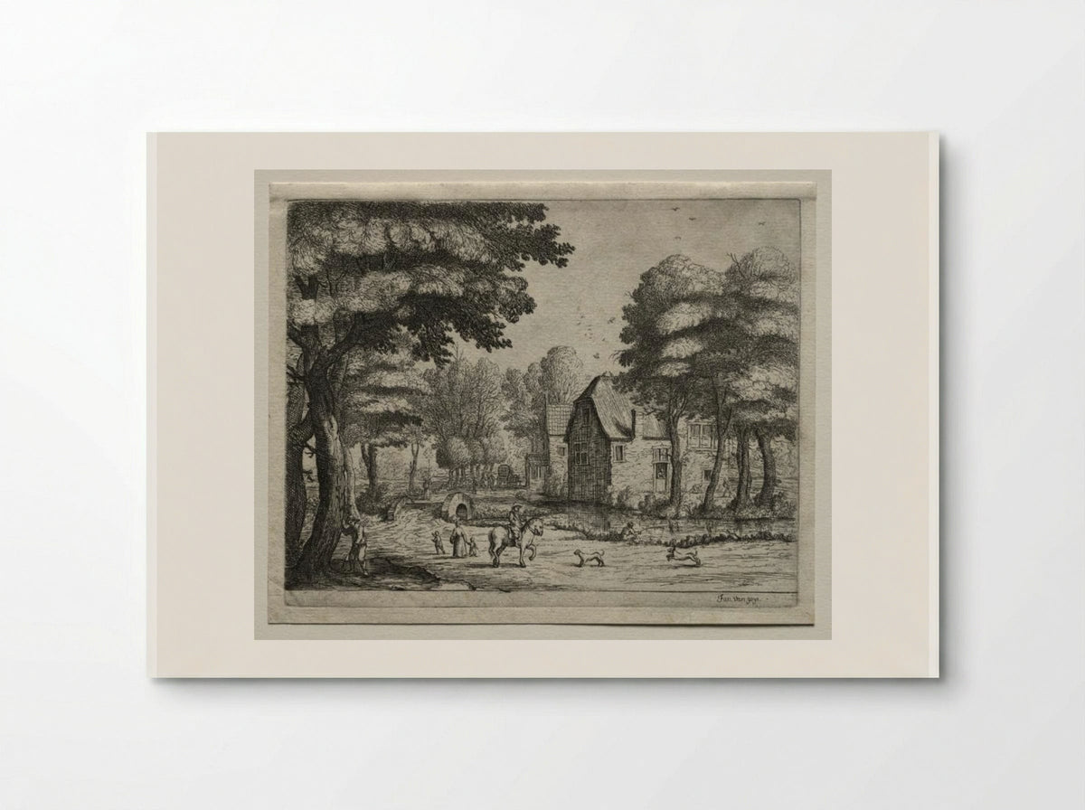 The Stone Bridge - Jan van Goyen - Poster