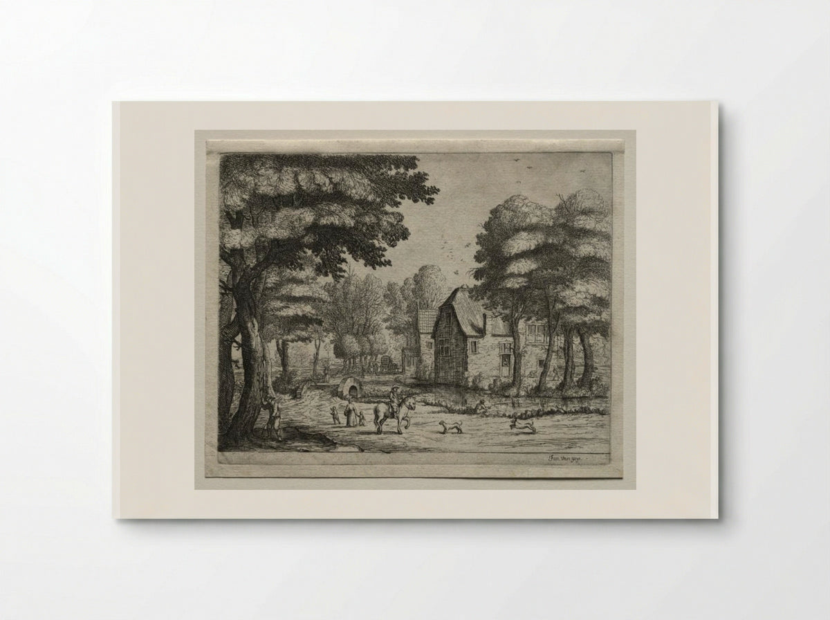 The Stone Bridge - Jan van Goyen - Poster