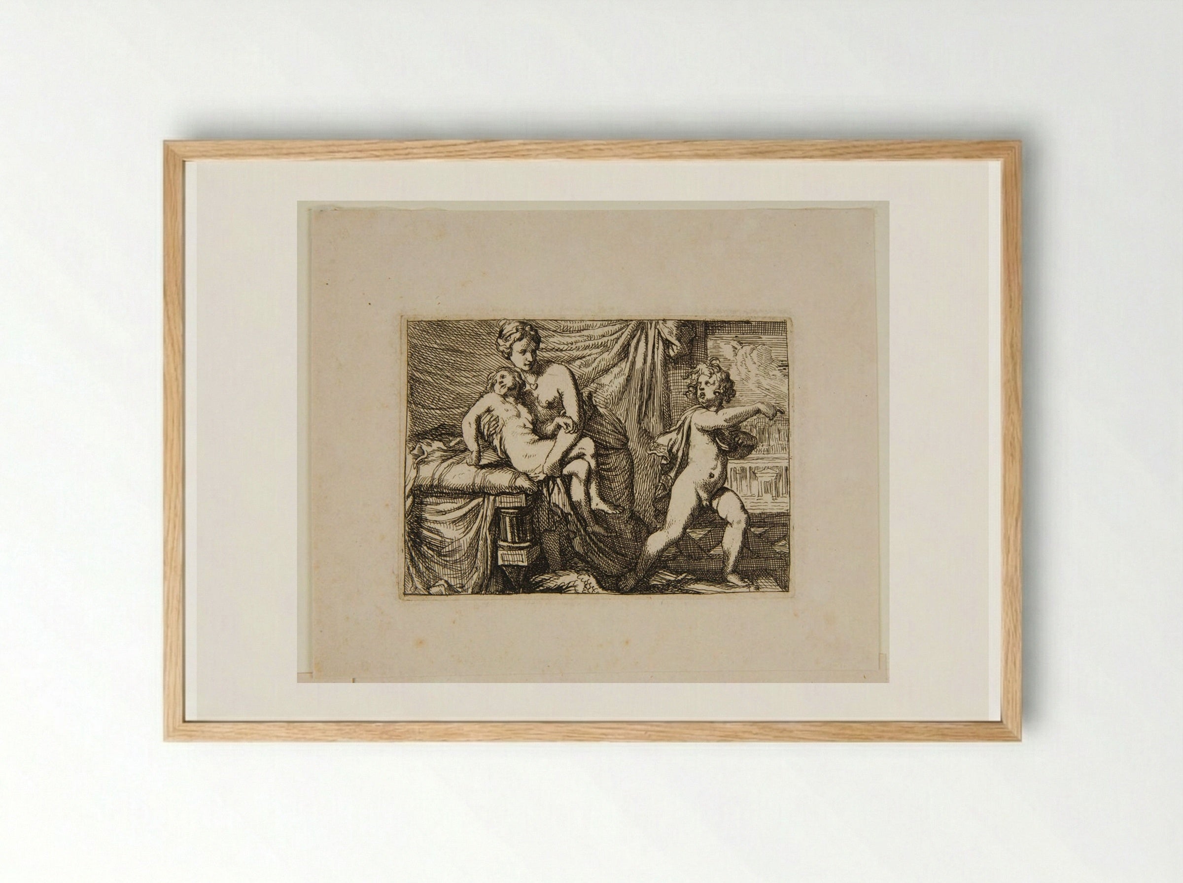 The Story of Dido and Aeneas - Gérard de Lairesse - Framed Print Wood