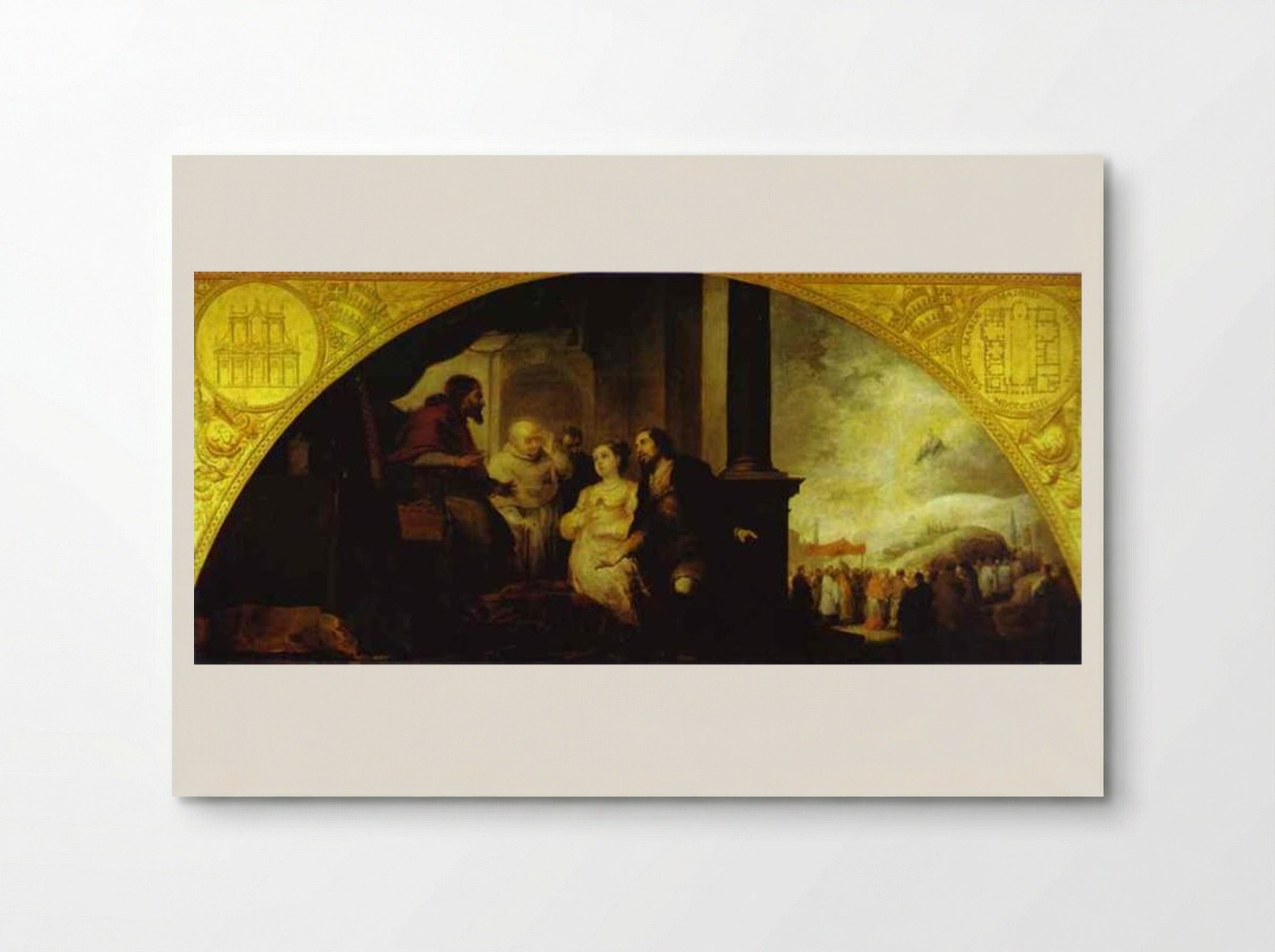 The Story of the Foundation of Santa Maria Maggiore in Rome: The Patrician Reveals his Dream to the Pope - Bartolomé Esteban Murillo - Poster