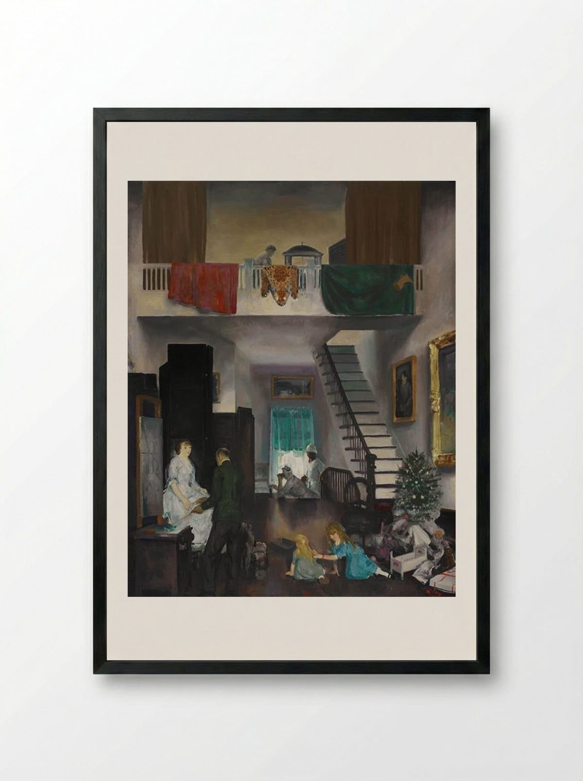 The Studio - George Bellows - Framed Print Black