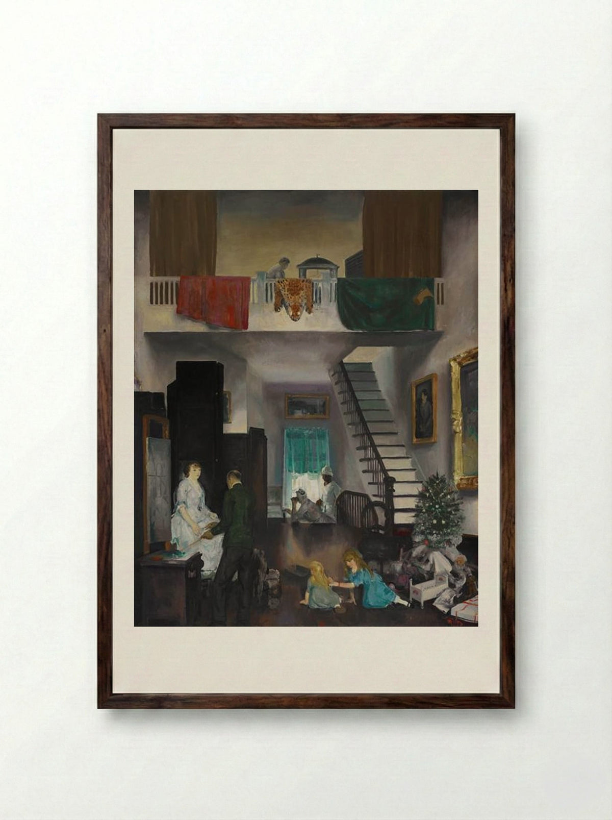 The Studio - George Bellows - Framed Print Dark Wood