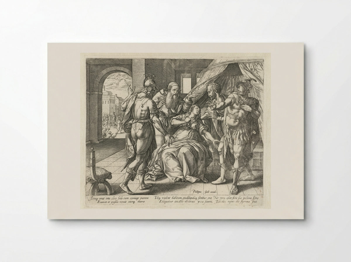 The Suicide of Lucretia - Philips Galle - Poster