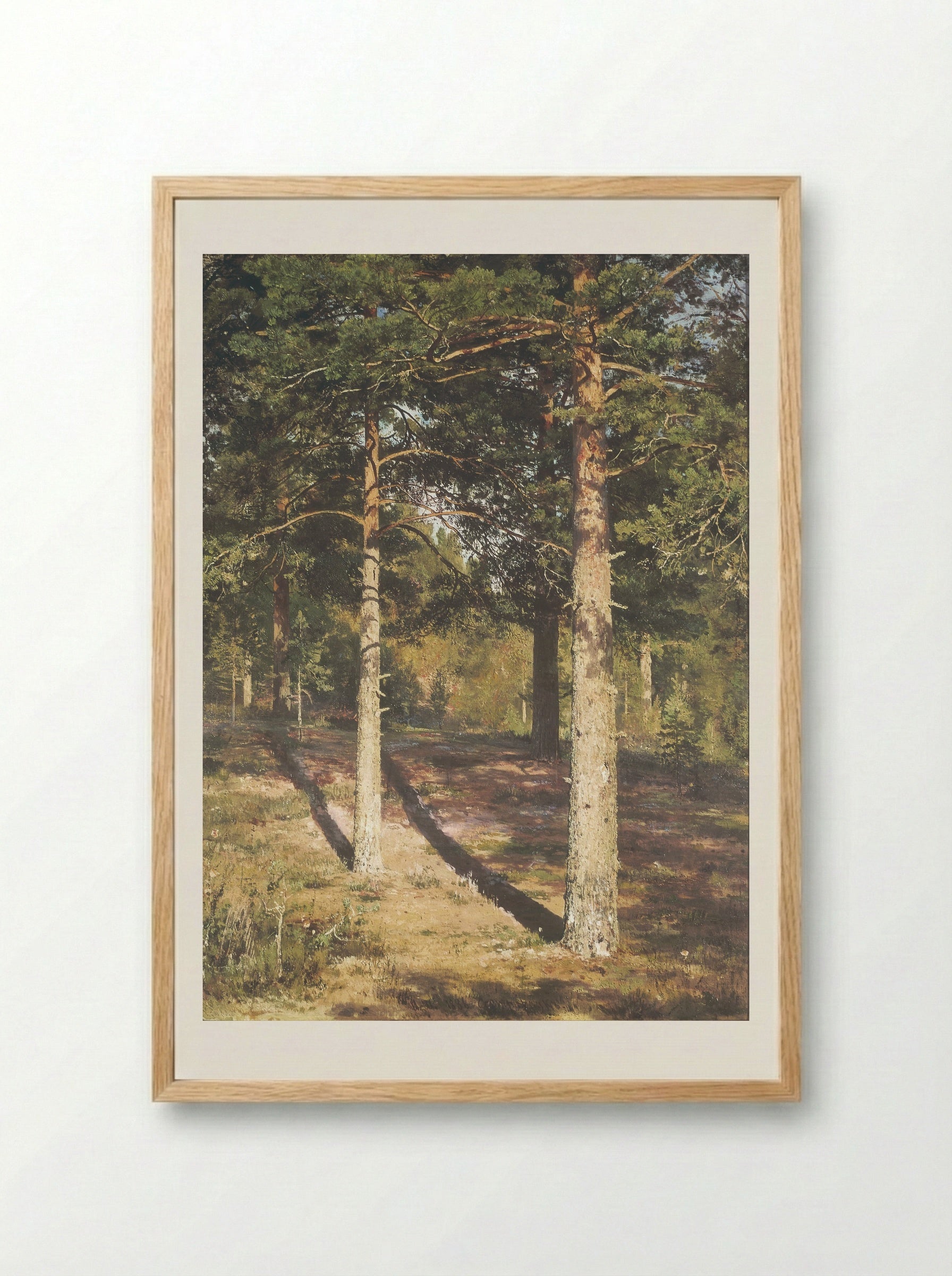 The Sun-lit Pines - Ivan Shishkin - Framed Print Wood
