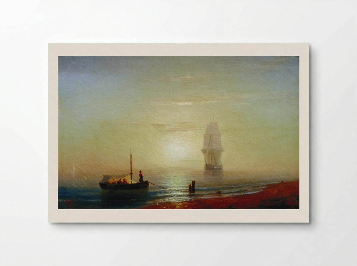 The Sunset on the Sea - Ivan Aivazovsky - Poster