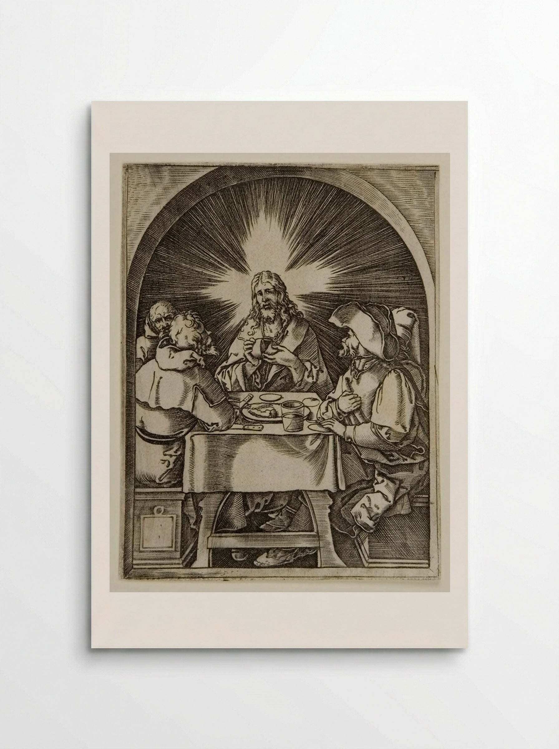 The Supper at Emmaus - Marcantonio Raimondi - Poster
