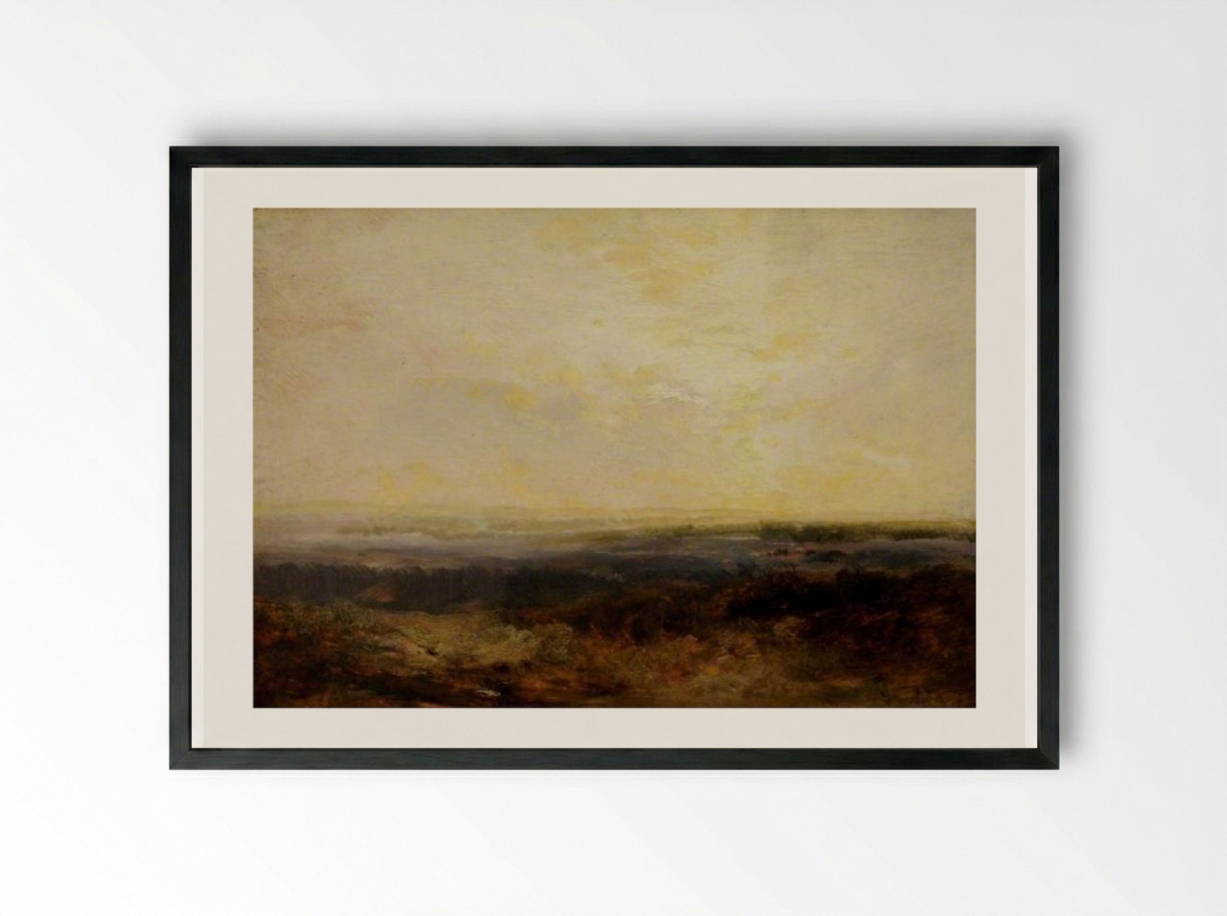 The Sussex Weald - James Webb - Framed Print Black