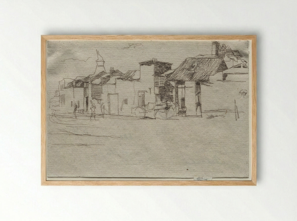 The Swan, Chelsea - James McNeill Whistler - Framed Print Wood