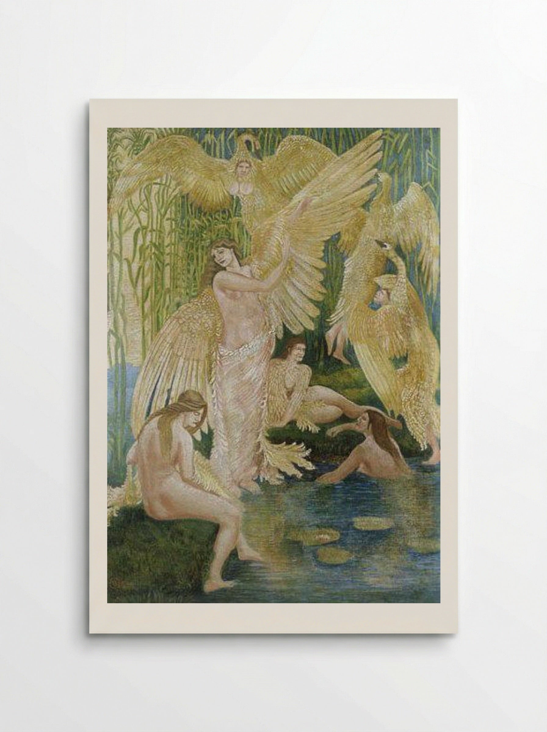The Swan Maidens - Walter Crane - Poster
